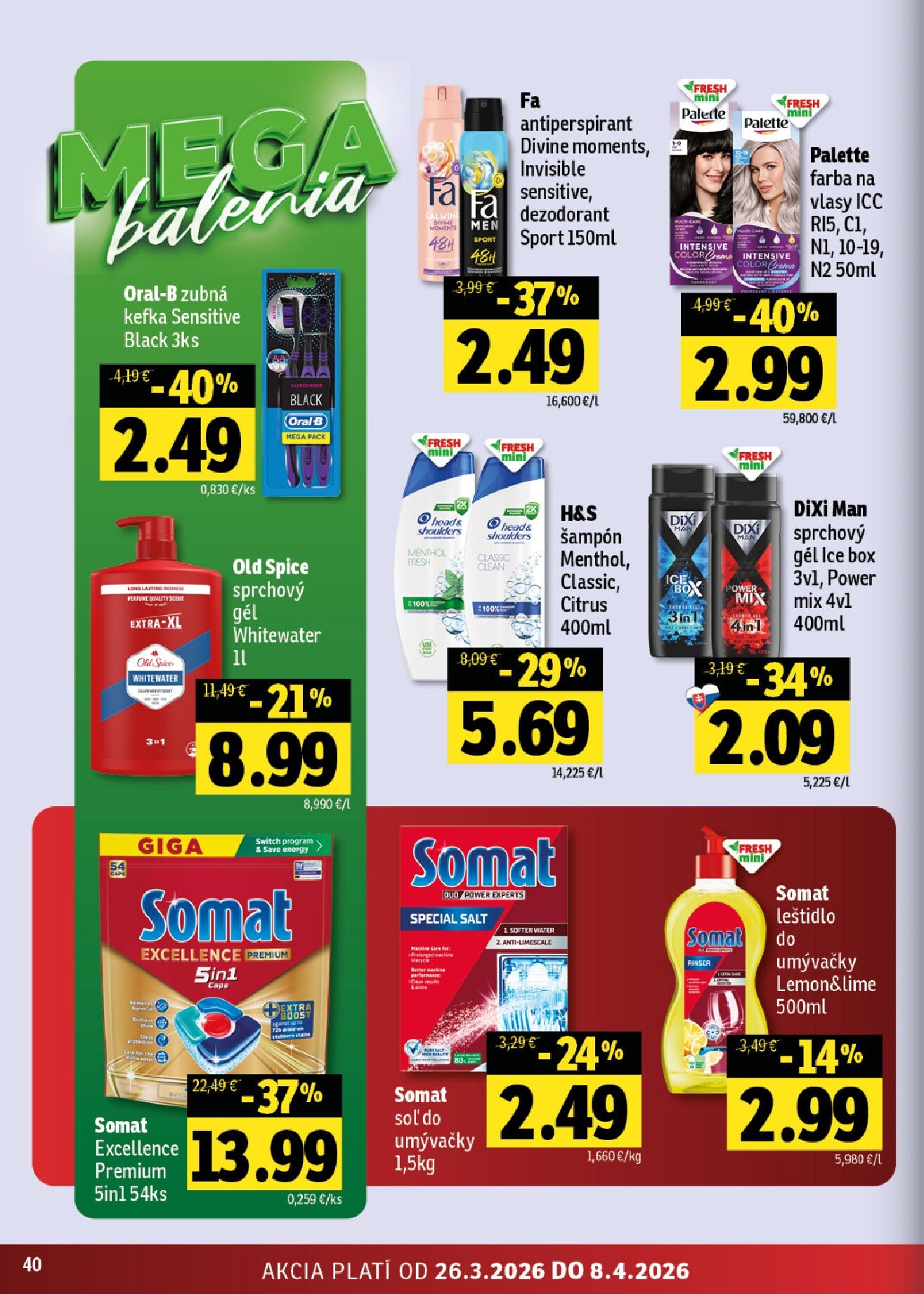 fresh - Leták Fresh - Stredné a západné Slovensko platný od 26.03.2026 do 08.04.2026 - page: 40