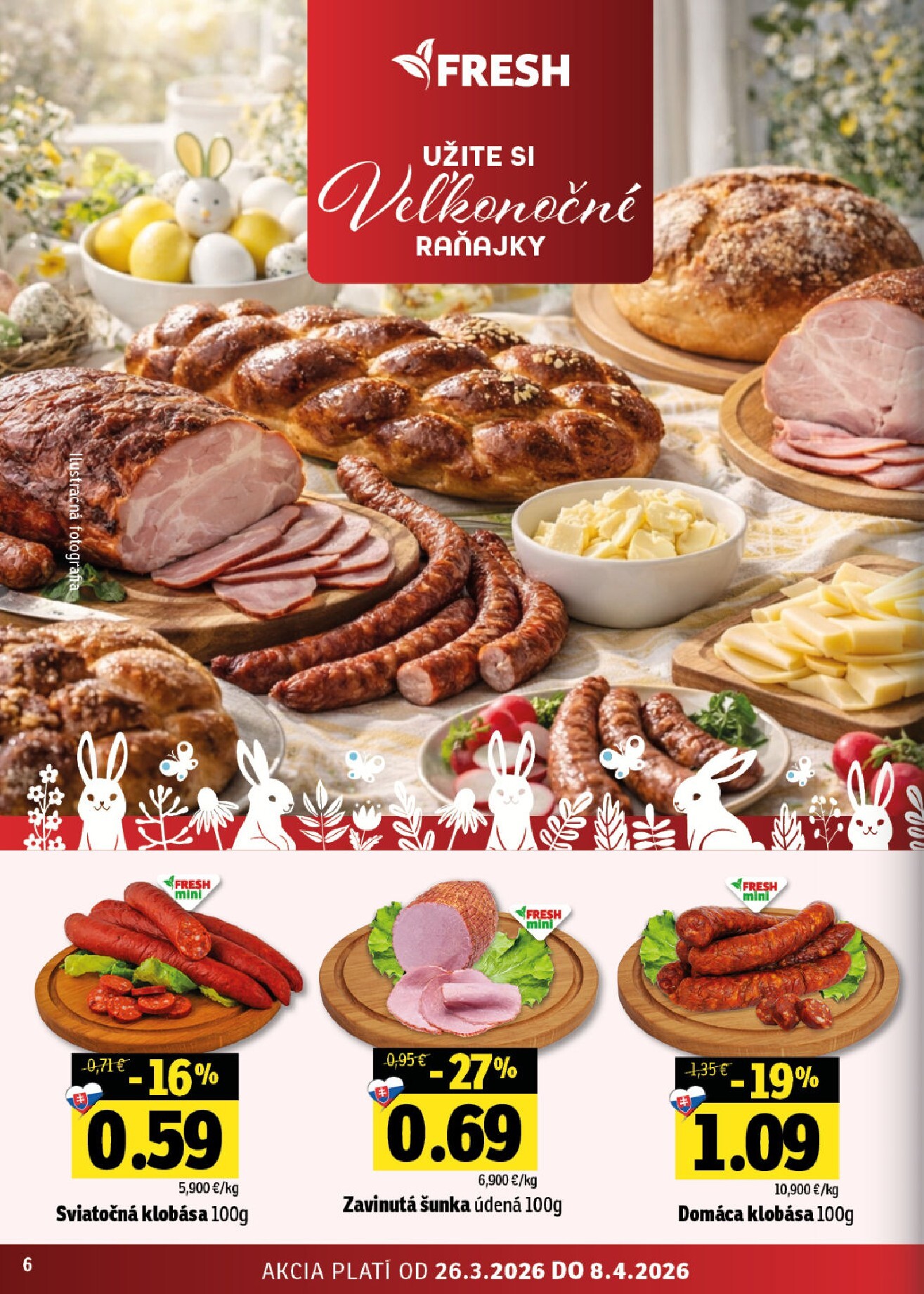 fresh - Leták Fresh - Stredné a západné Slovensko platný od 26.03.2026 do 08.04.2026 - page: 6