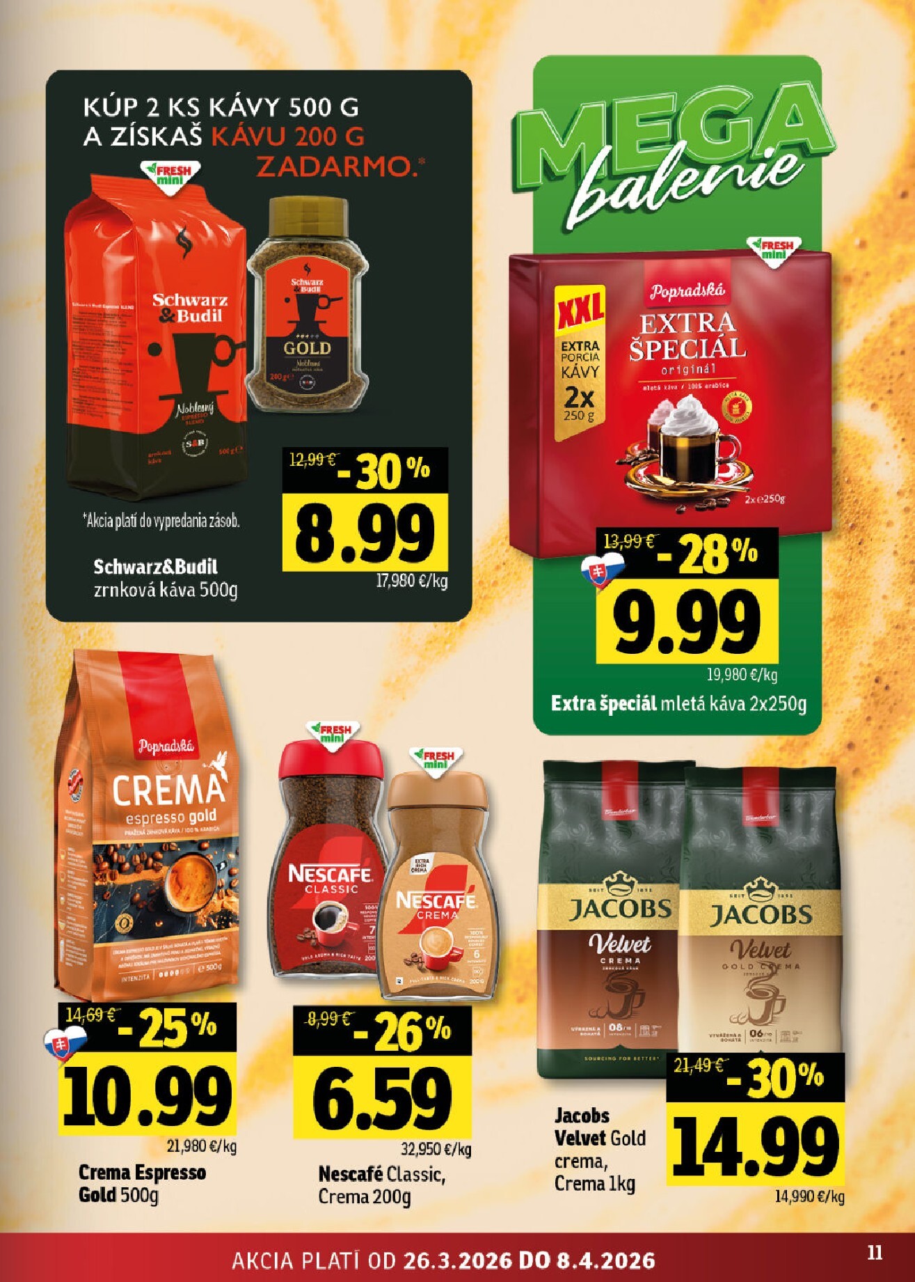 fresh - Leták Fresh - Východné Slovensko platný od 26.03.2026 do 08.04.2026 - page: 11