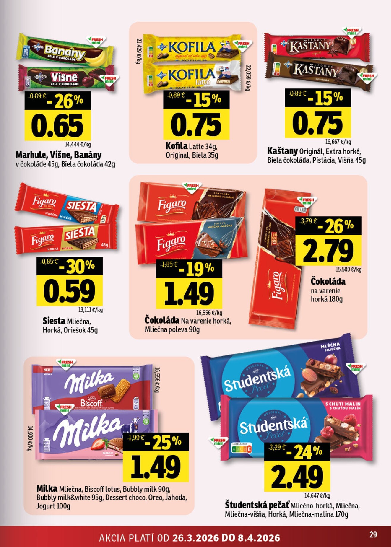 fresh - Leták Fresh - Východné Slovensko platný od 26.03.2026 do 08.04.2026 - page: 29