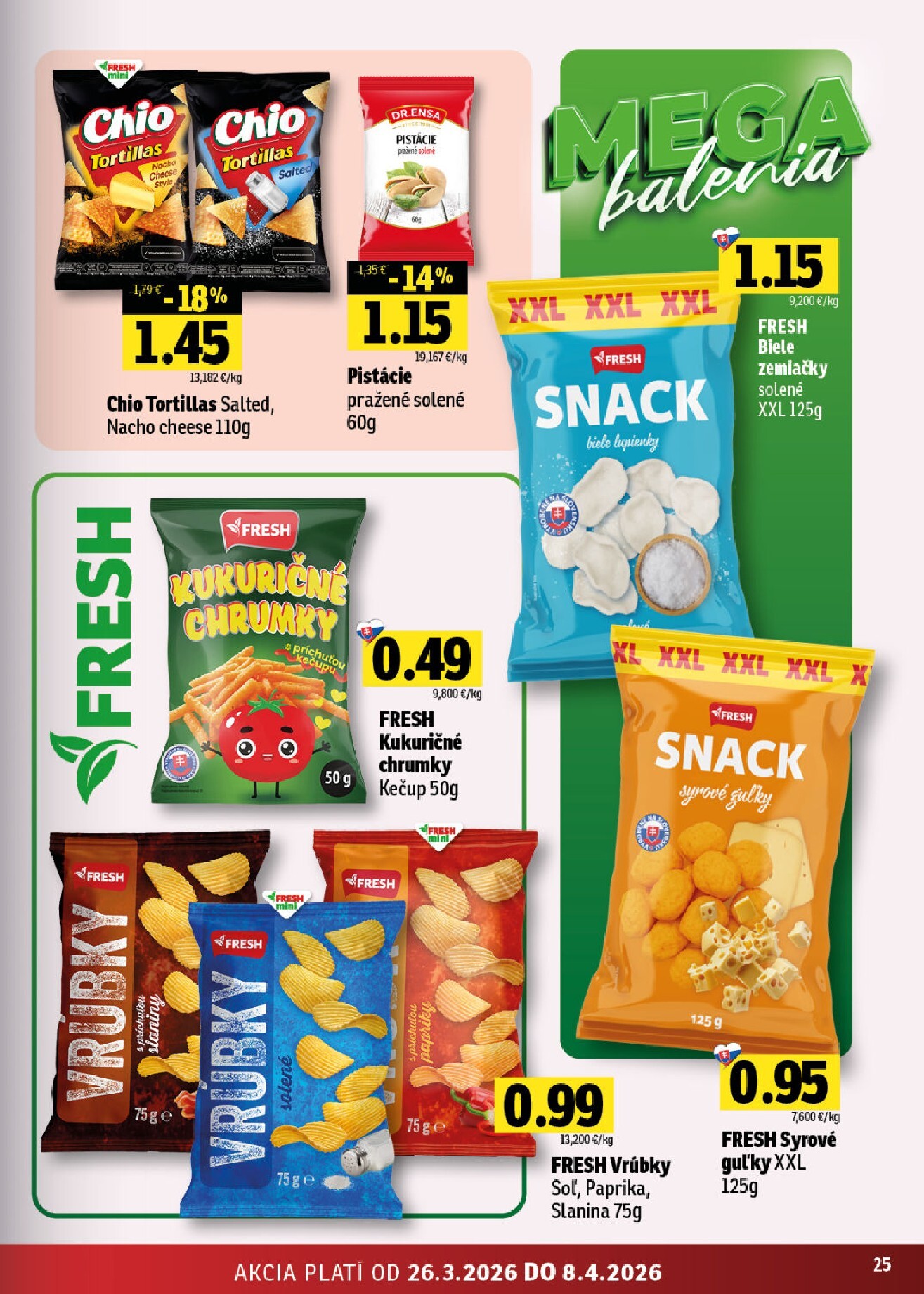 fresh - Leták Fresh - Východné Slovensko platný od 26.03.2026 do 08.04.2026 - page: 25