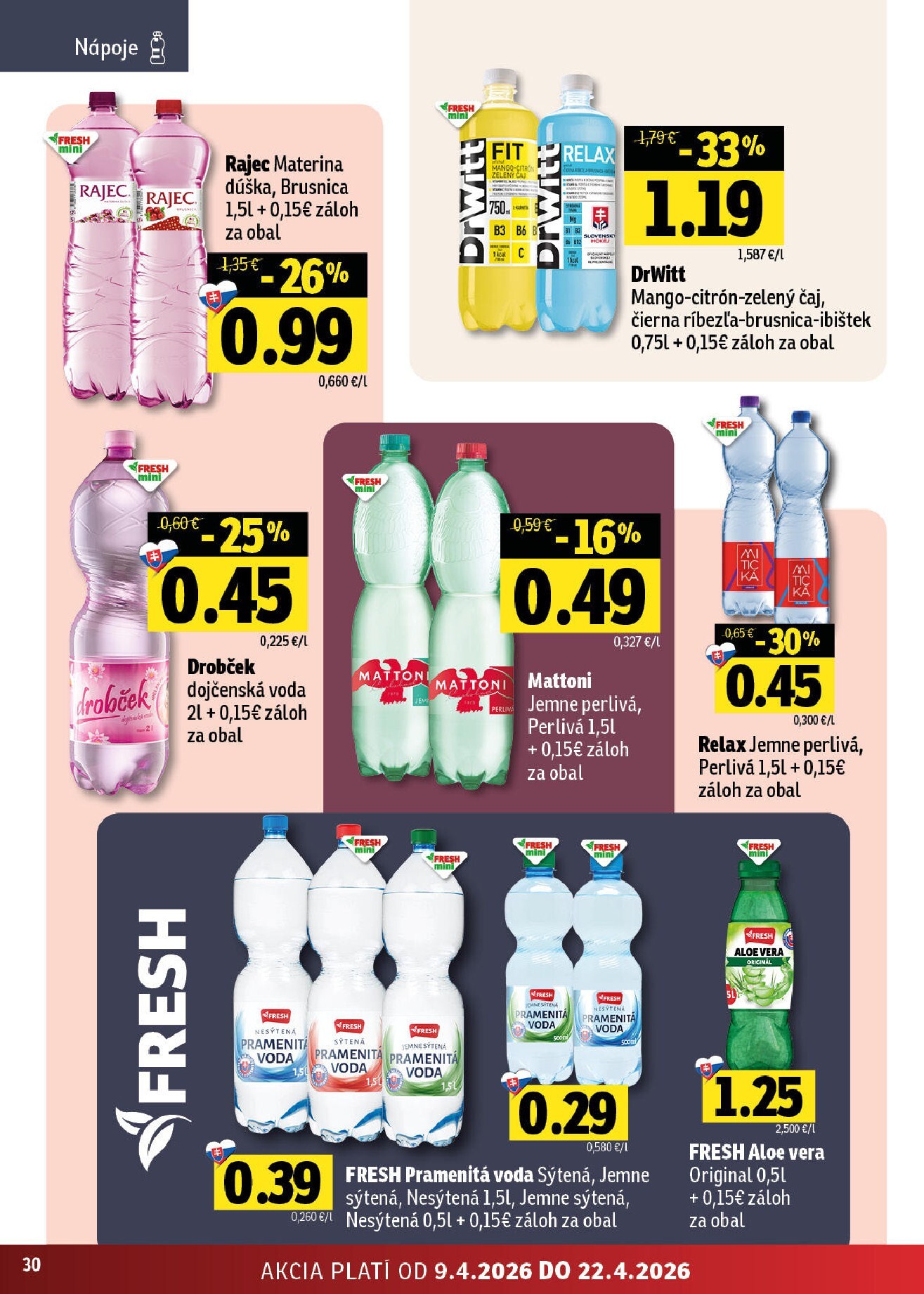 fresh - Nový leták Fresh - Východné Slovensko platný od štvrtka, 09.04.2026 do stredy, 22.04.2026 - page: 30