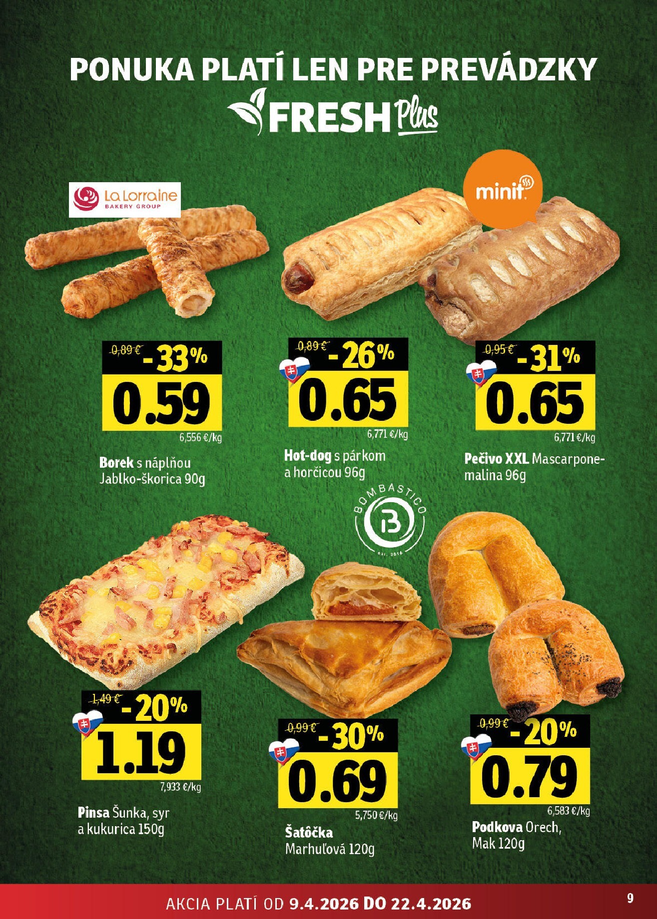 fresh - Nový leták Fresh - Východné Slovensko platný od štvrtka, 09.04.2026 do stredy, 22.04.2026 - page: 9