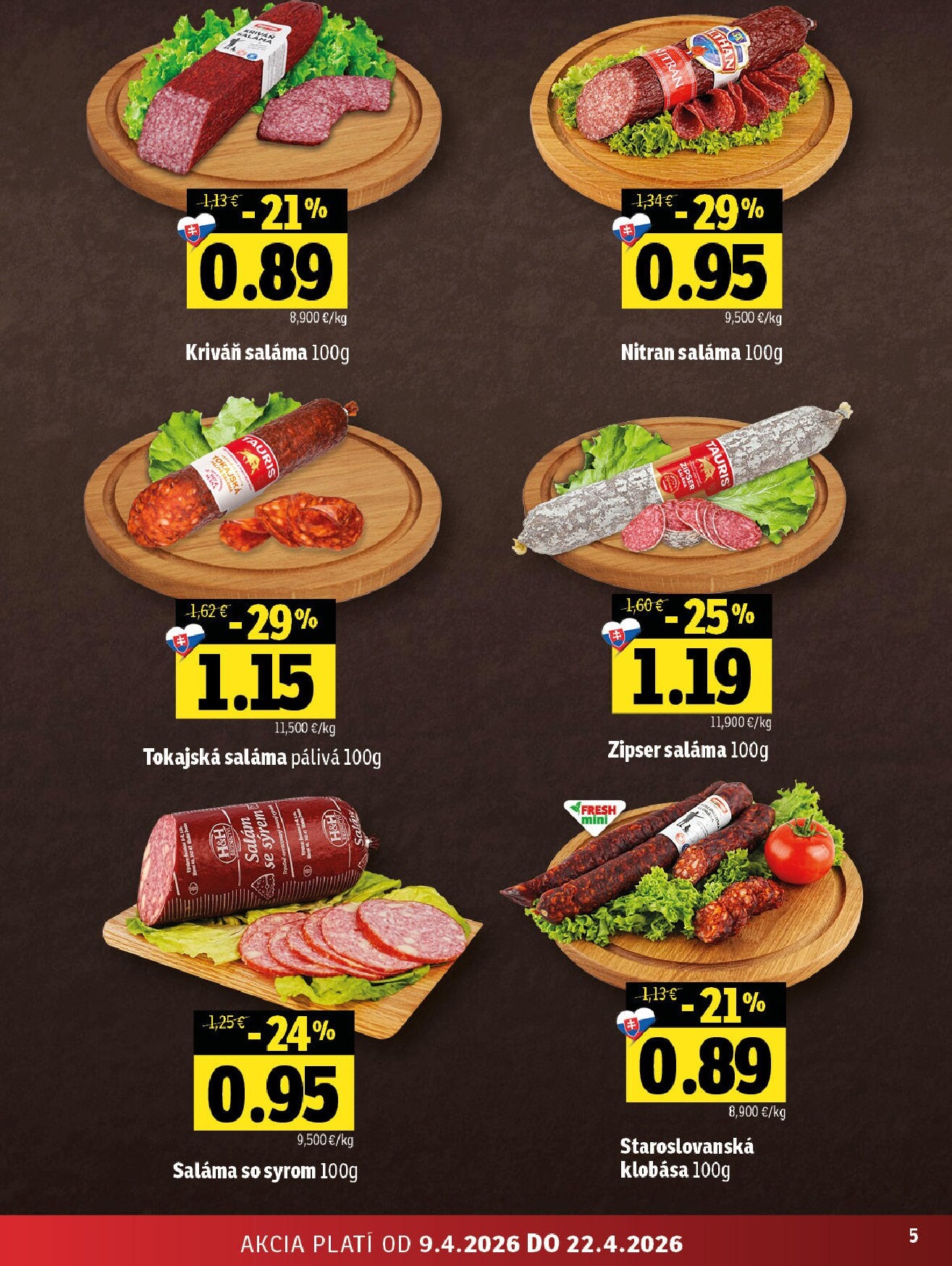 fresh - Nový leták Fresh - Východné Slovensko platný od štvrtka, 09.04.2026 do stredy, 22.04.2026 - page: 5