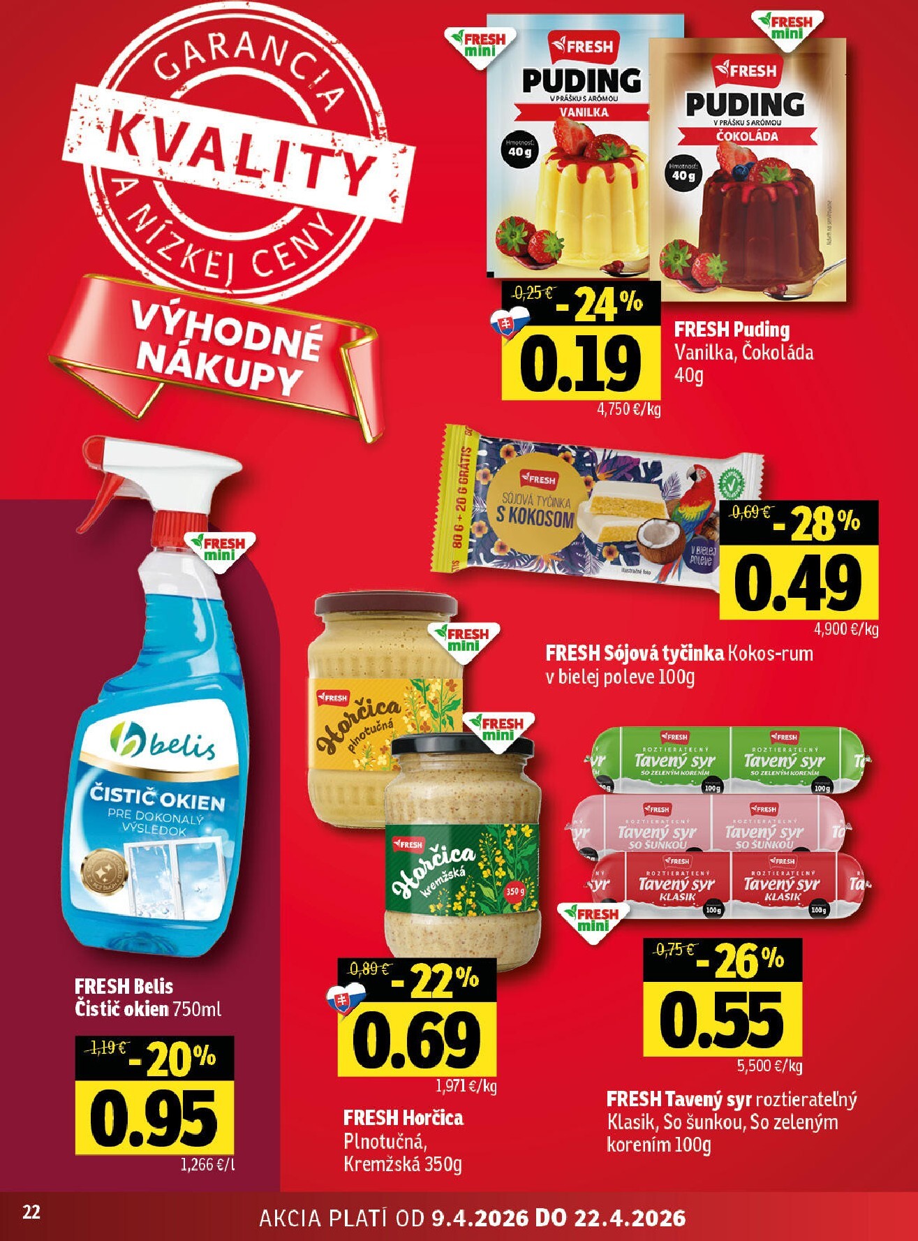 fresh - Nový leták Fresh - Východné Slovensko platný od štvrtka, 09.04.2026 do stredy, 22.04.2026 - page: 22