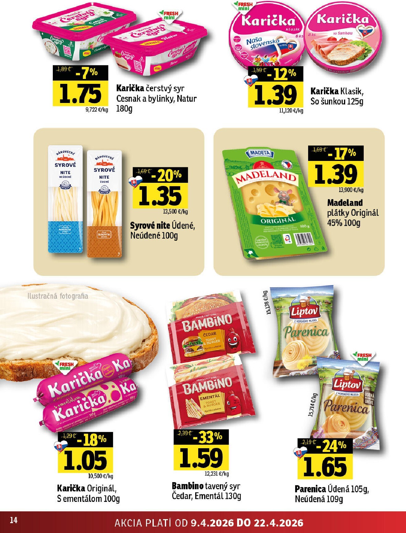 fresh - Nový leták Fresh - Východné Slovensko platný od štvrtka, 09.04.2026 do stredy, 22.04.2026 - page: 14