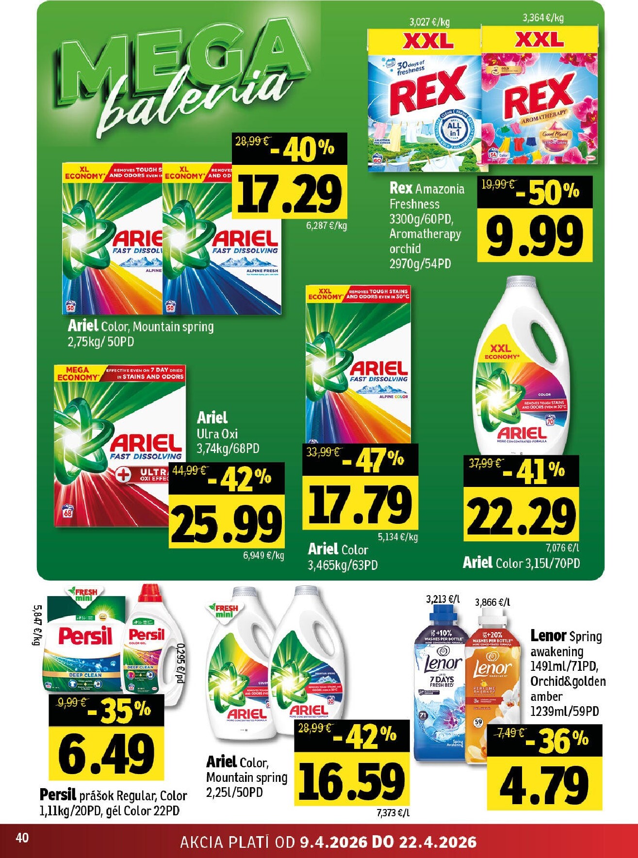 fresh - Nový leták Fresh - Východné Slovensko platný od štvrtka, 09.04.2026 do stredy, 22.04.2026 - page: 40