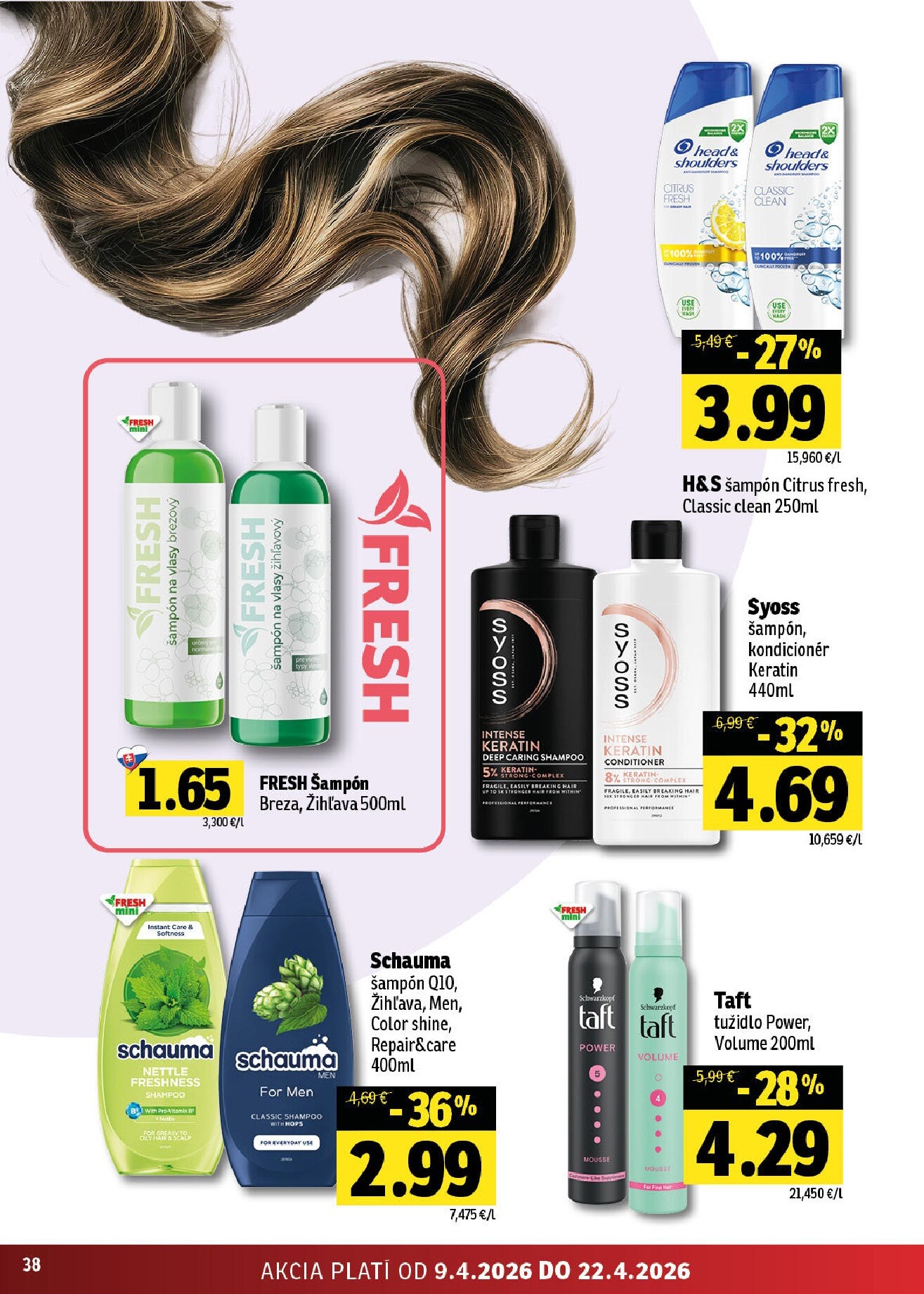 fresh - Nový leták Fresh - Východné Slovensko platný od štvrtka, 09.04.2026 do stredy, 22.04.2026 - page: 38