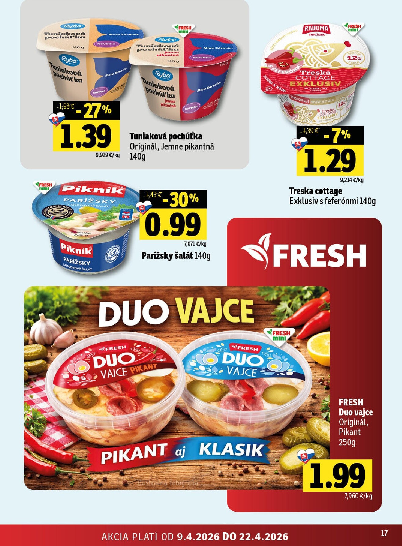 fresh - Nový leták Fresh - Východné Slovensko platný od štvrtka, 09.04.2026 do stredy, 22.04.2026 - page: 17