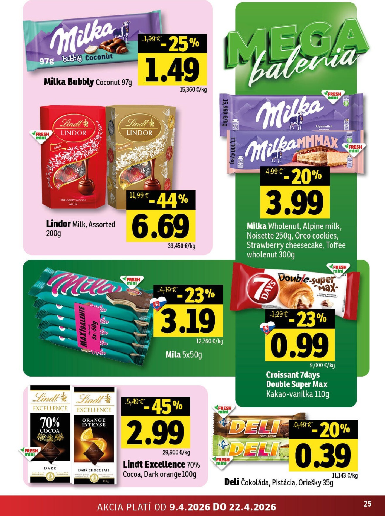 fresh - Nový leták Fresh - Východné Slovensko platný od štvrtka, 09.04.2026 do stredy, 22.04.2026 - page: 25