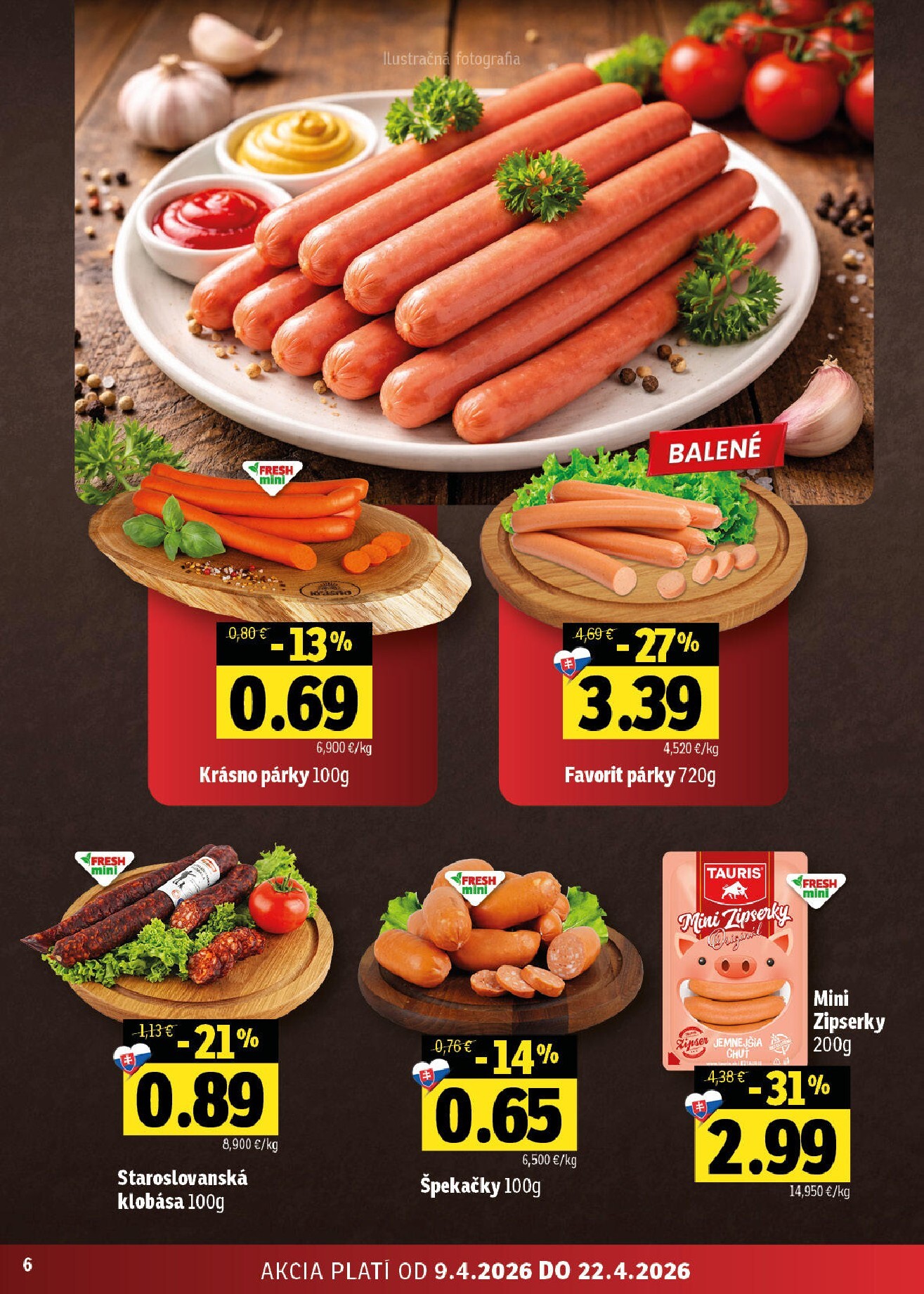 fresh - Nový leták Fresh - Stredné a západné Slovensko platný od štvrtka, 09.04.2026 do stredy, 22.04.2026 - page: 6