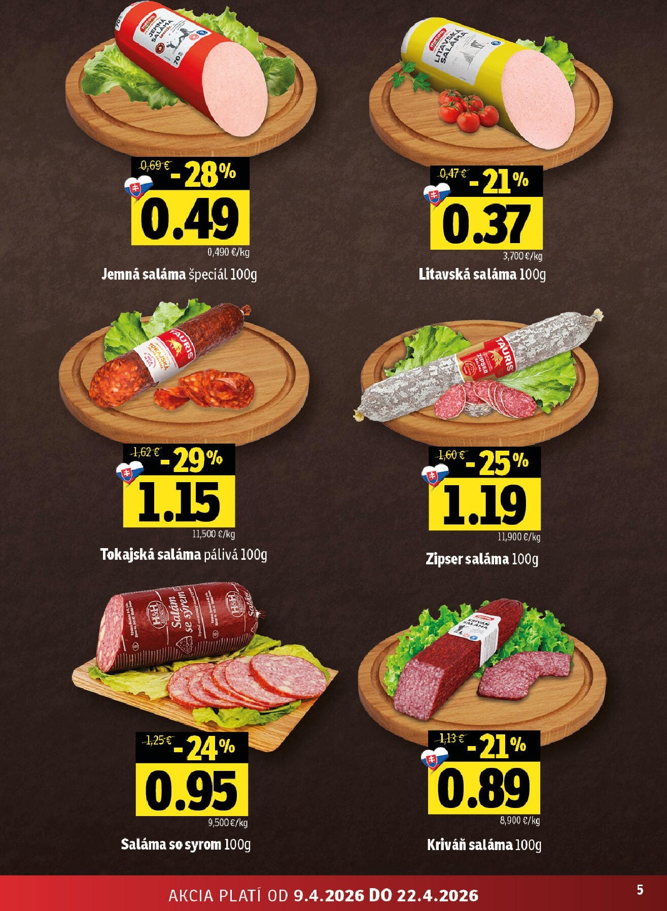 fresh - Nový leták Fresh - Stredné a západné Slovensko platný od štvrtka, 09.04.2026 do stredy, 22.04.2026 - page: 5