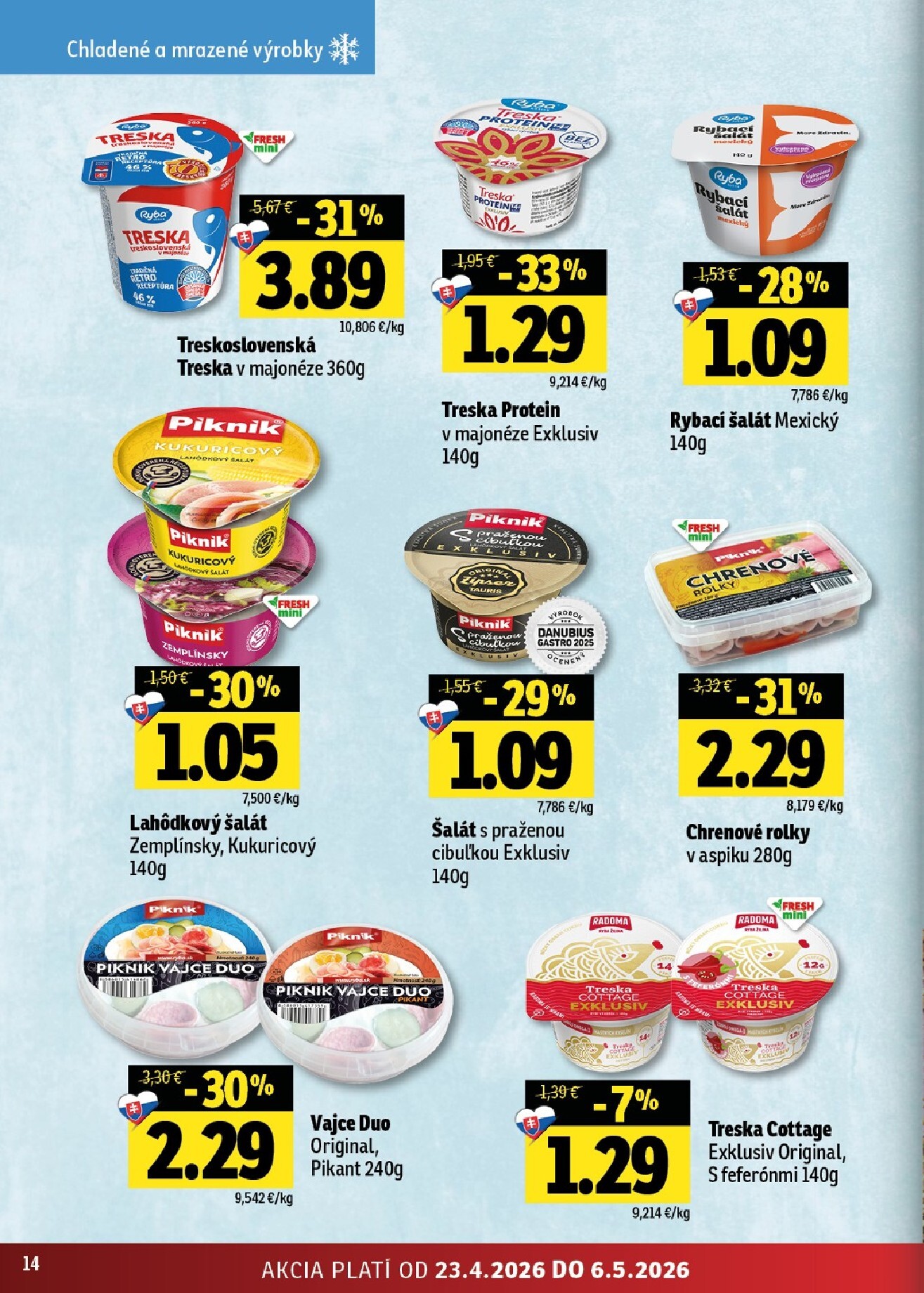 fresh - Nový leták Fresh - Stredné a západné Slovensko od štvrtka, 23.04.2026 do stredy, 06.05.2026 - page: 14