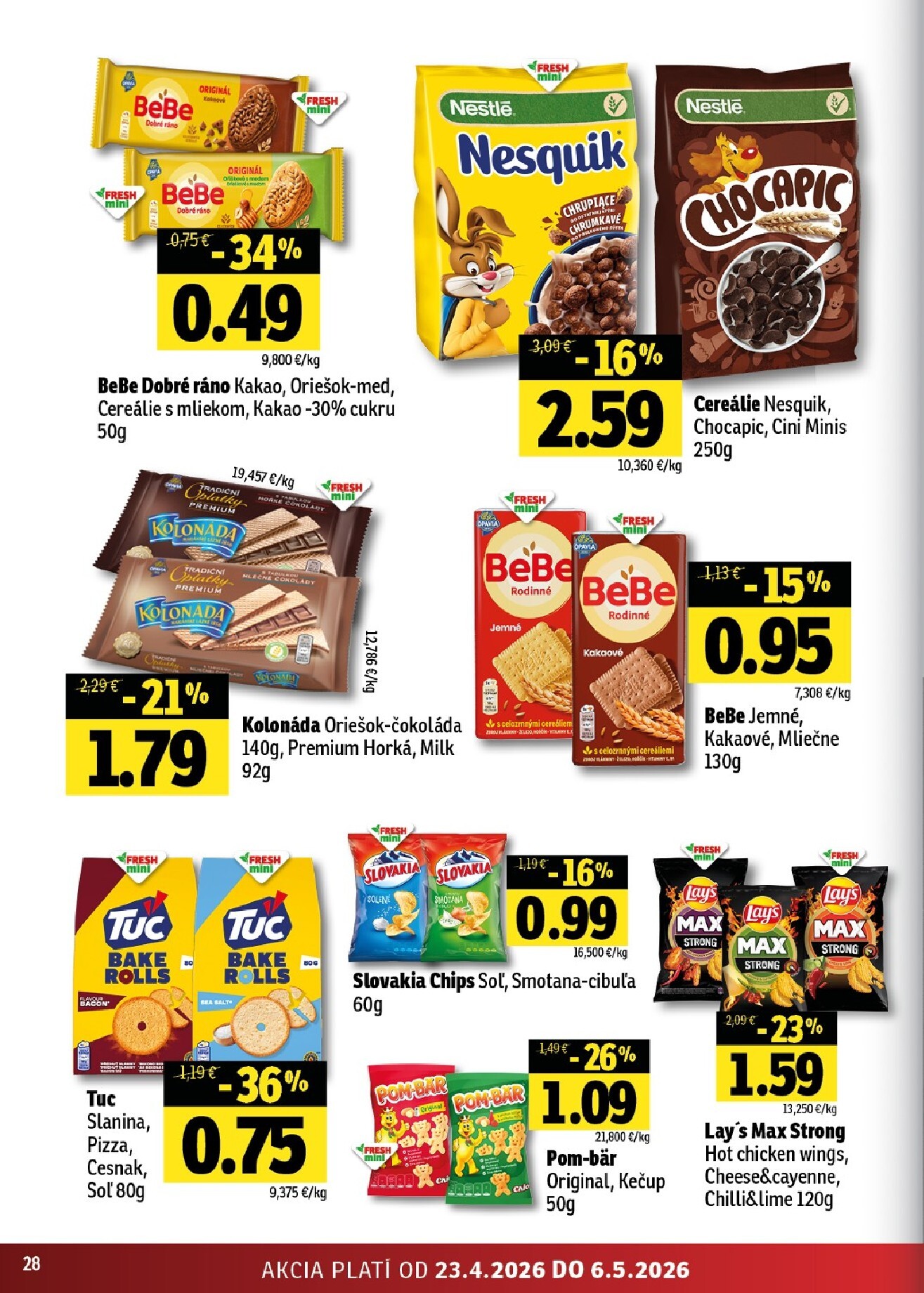 fresh - Nový leták Fresh - Východné Slovensko od štvrtka, 23.04.2026 do stredy, 06.05.2026 - page: 28