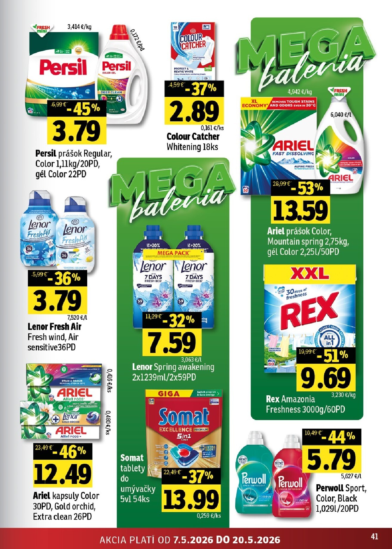 fresh - Nový leták Fresh - Stredné a západné Slovensko od štvrtka, 07.05.2026 do stredy, 20.05.2026 - page: 41