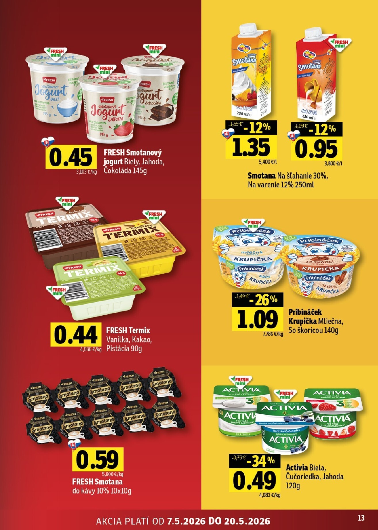 fresh - Nový leták Fresh - Stredné a západné Slovensko od štvrtka, 07.05.2026 do stredy, 20.05.2026 - page: 13