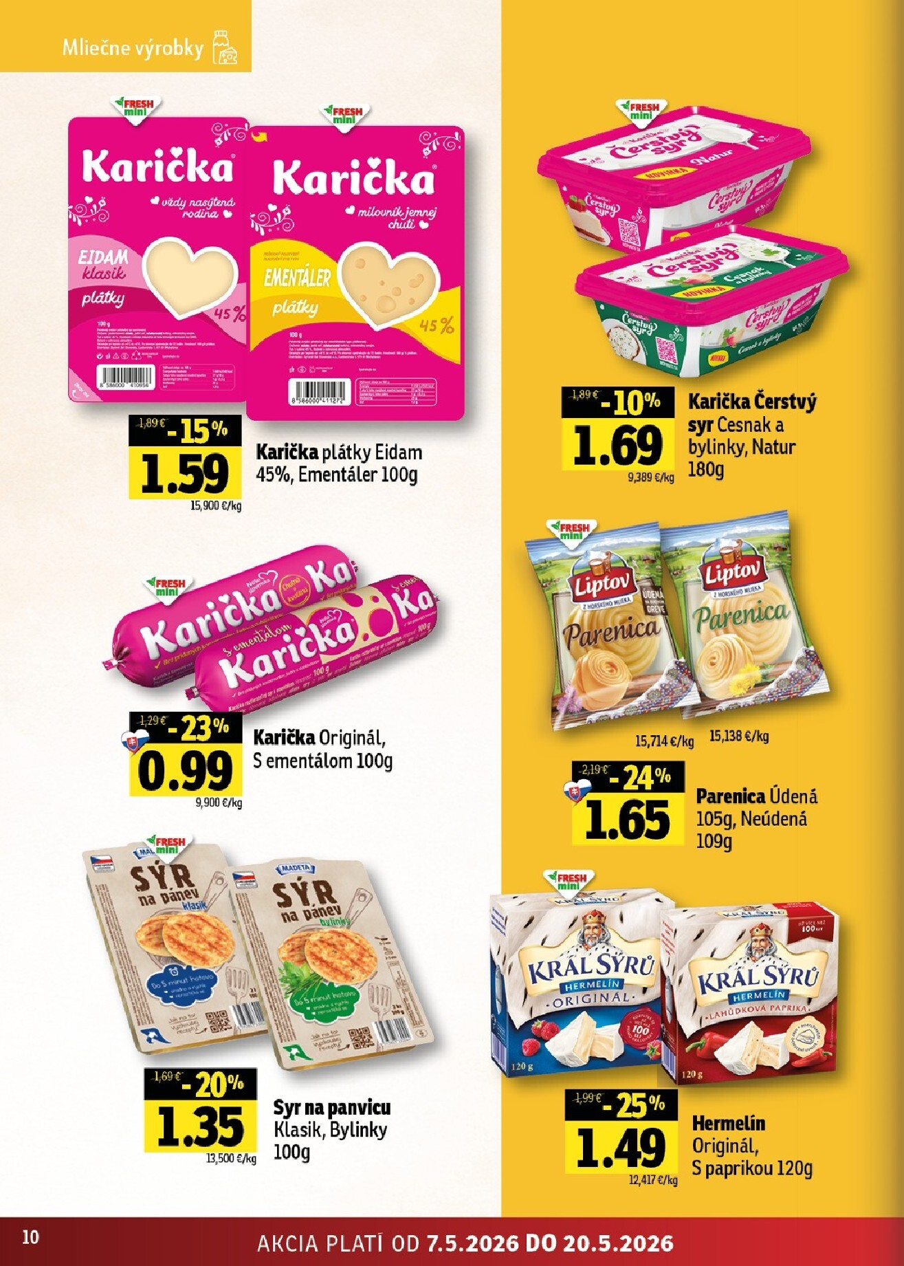fresh - Nový leták Fresh - Stredné a západné Slovensko od štvrtka, 07.05.2026 do stredy, 20.05.2026 - page: 10