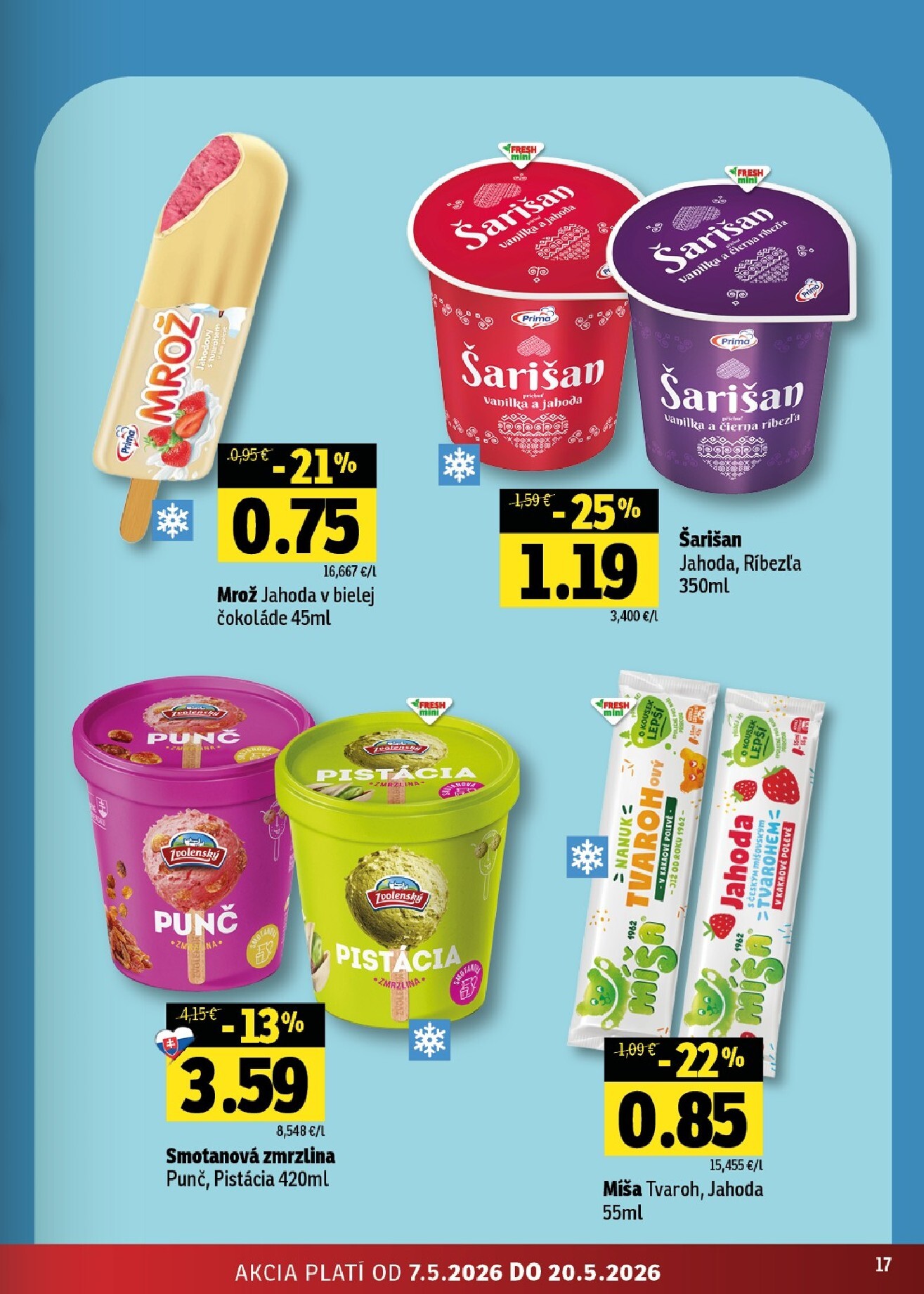 fresh - Nový leták Fresh - Stredné a západné Slovensko od štvrtka, 07.05.2026 do stredy, 20.05.2026 - page: 17