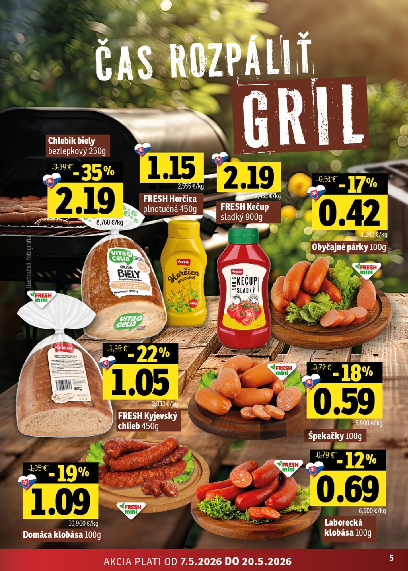 fresh - Nový leták Fresh - Stredné a západné Slovensko od štvrtka, 07.05.2026 do stredy, 20.05.2026 - page: 5