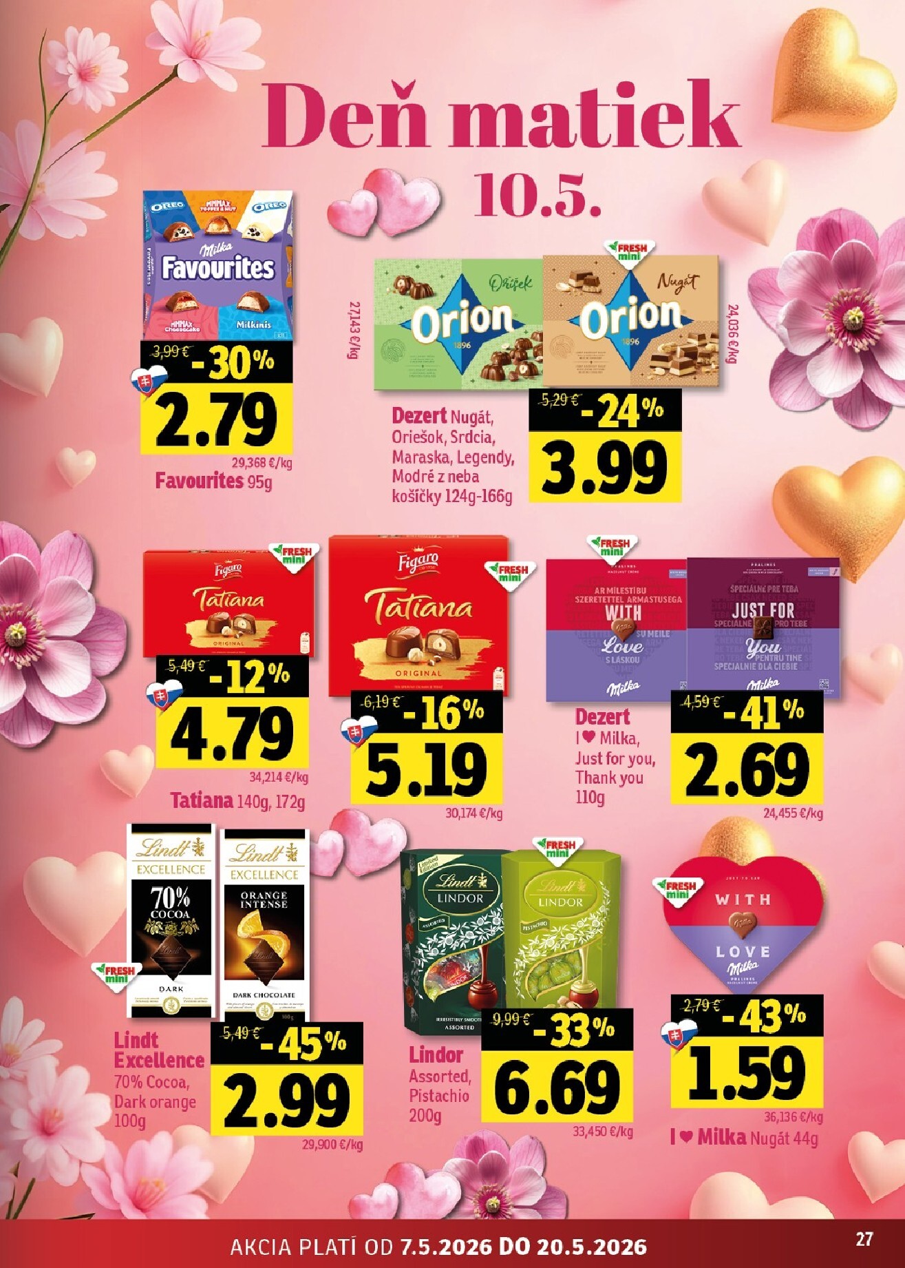 fresh - Nový leták Fresh - Stredné a západné Slovensko od štvrtka, 07.05.2026 do stredy, 20.05.2026 - page: 27