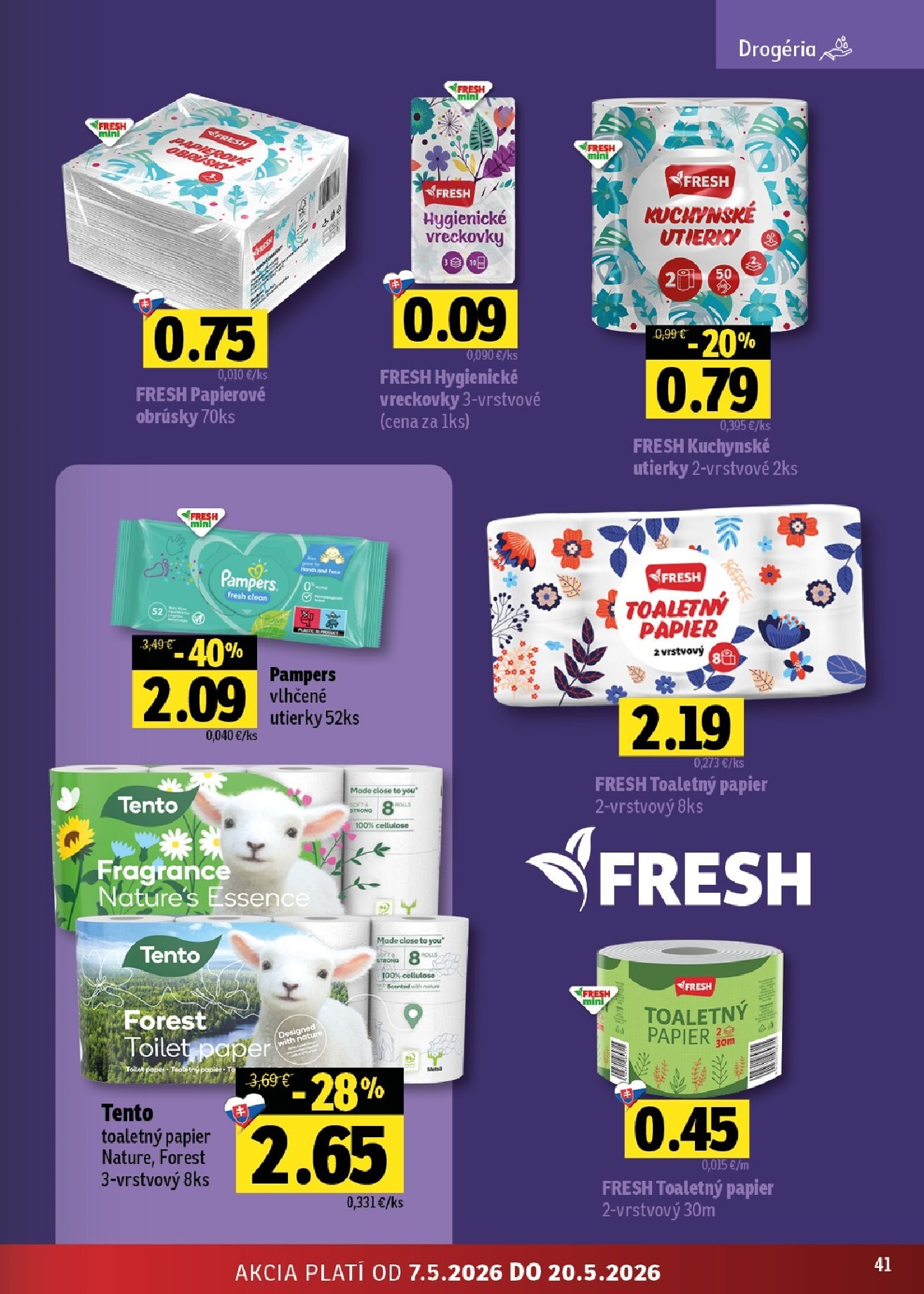 fresh - Nový leták Fresh - Východné Slovensko od štvrtka, 07.05.2026 do stredy, 20.05.2026 - page: 41