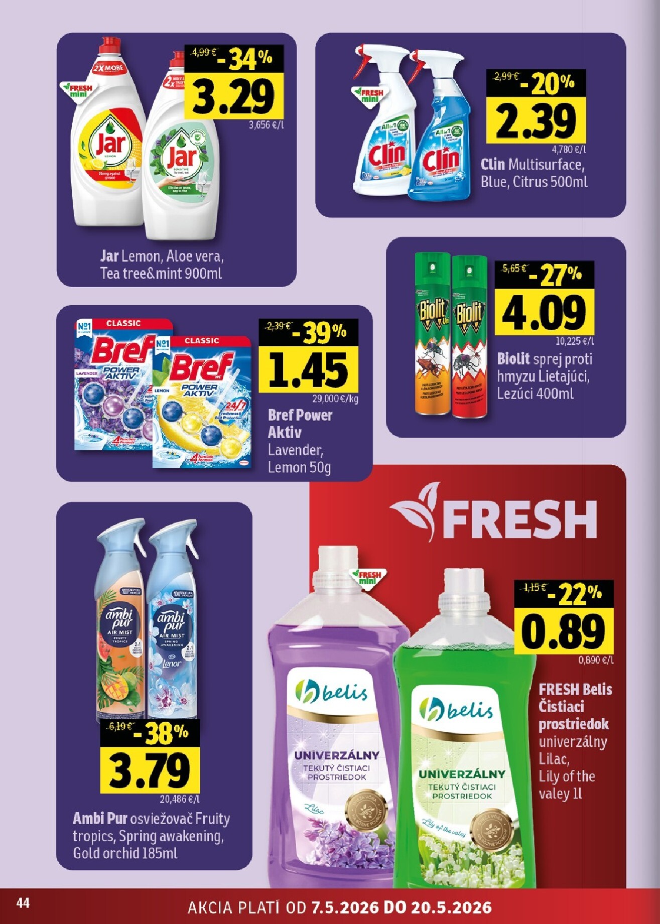 fresh - Nový leták Fresh - Východné Slovensko od štvrtka, 07.05.2026 do stredy, 20.05.2026 - page: 44