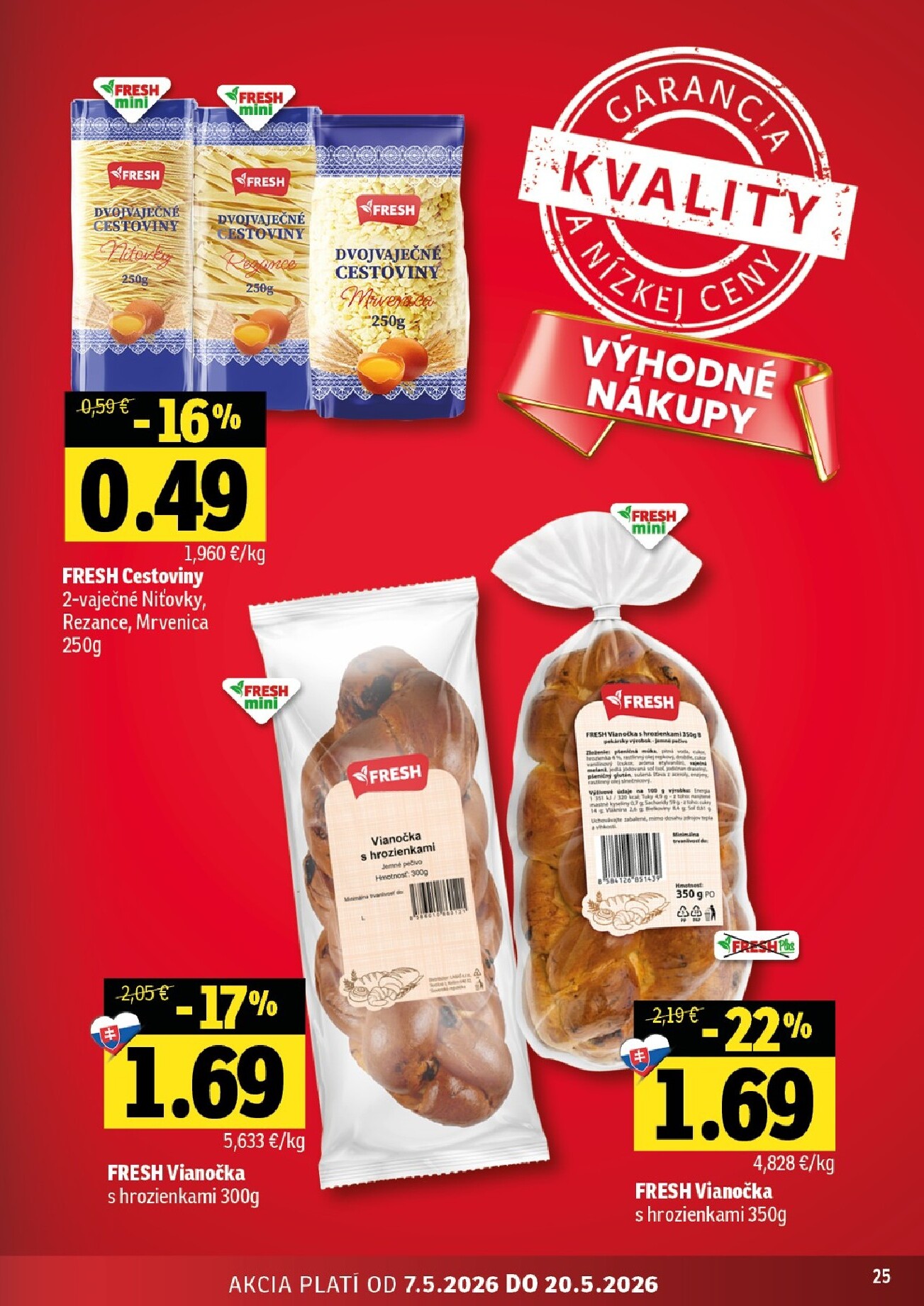 fresh - Nový leták Fresh - Východné Slovensko od štvrtka, 07.05.2026 do stredy, 20.05.2026 - page: 25