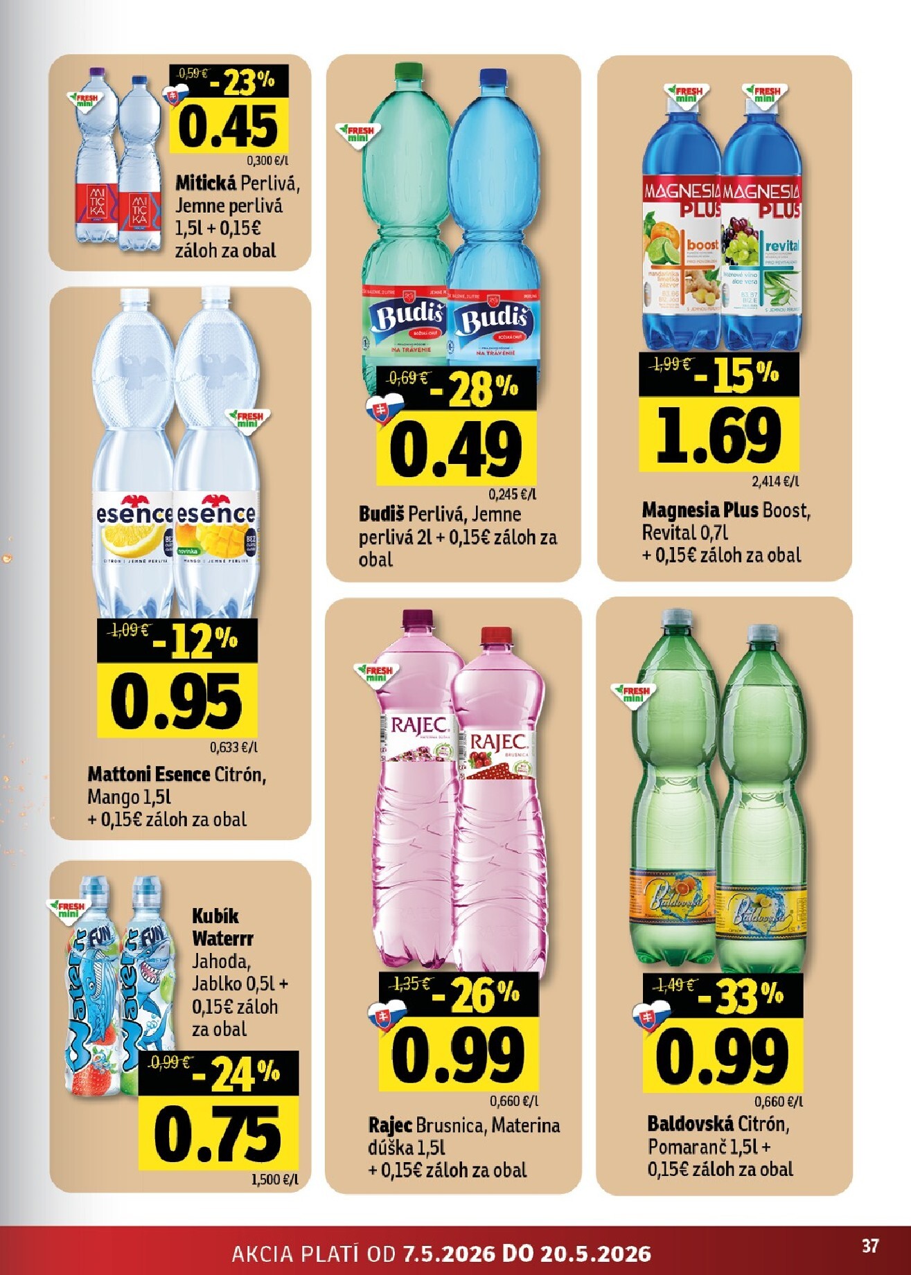 fresh - Nový leták Fresh - Východné Slovensko od štvrtka, 07.05.2026 do stredy, 20.05.2026 - page: 37