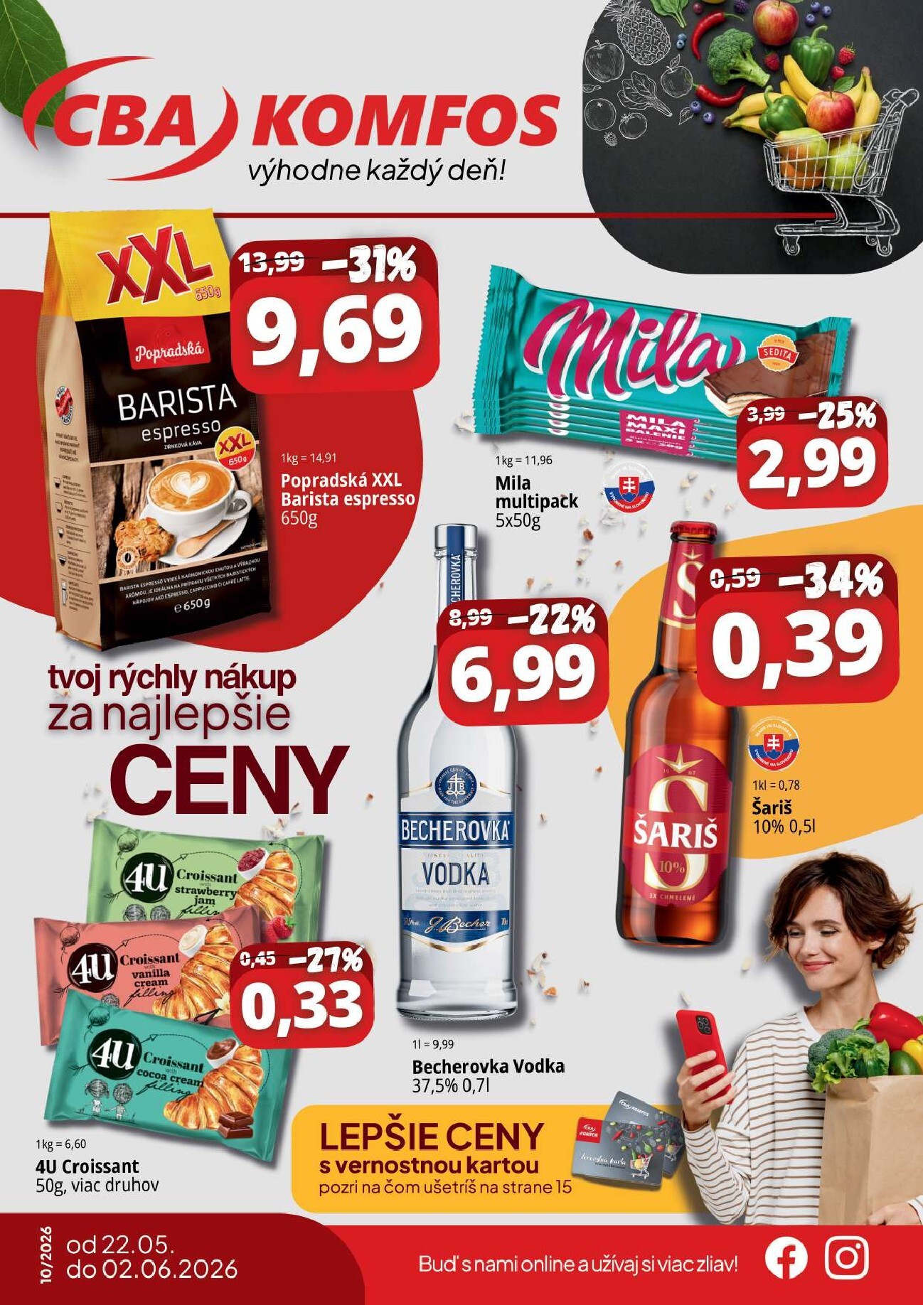 cba - Nový CBA - Komfos leták od piatku, 22.05.2026 do utorka, 02.06.2026