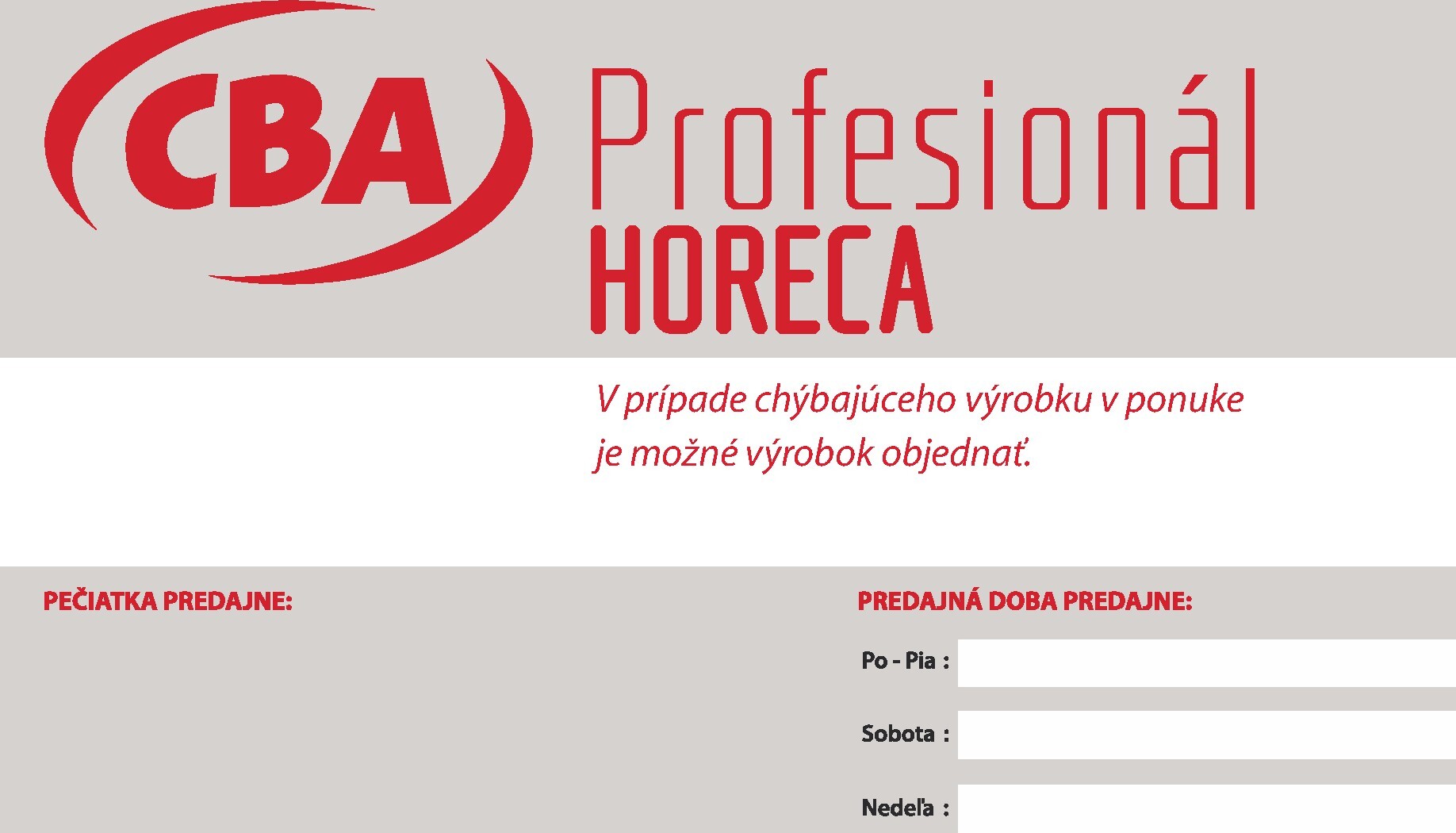 cba - Nový CBA - Horeca & Gastro Veľkoobchod leták od utorka, 01.09.2026 do stredy, 30.09.2026 - page: 6