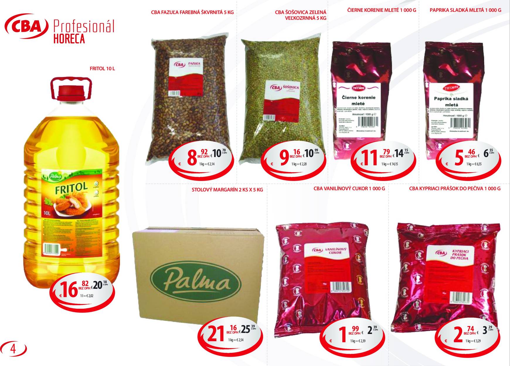 cba - CBA - Horeca a gastro pre veľkoobchodných partnerov leták platný od 15.11. - 31.12. - page: 4