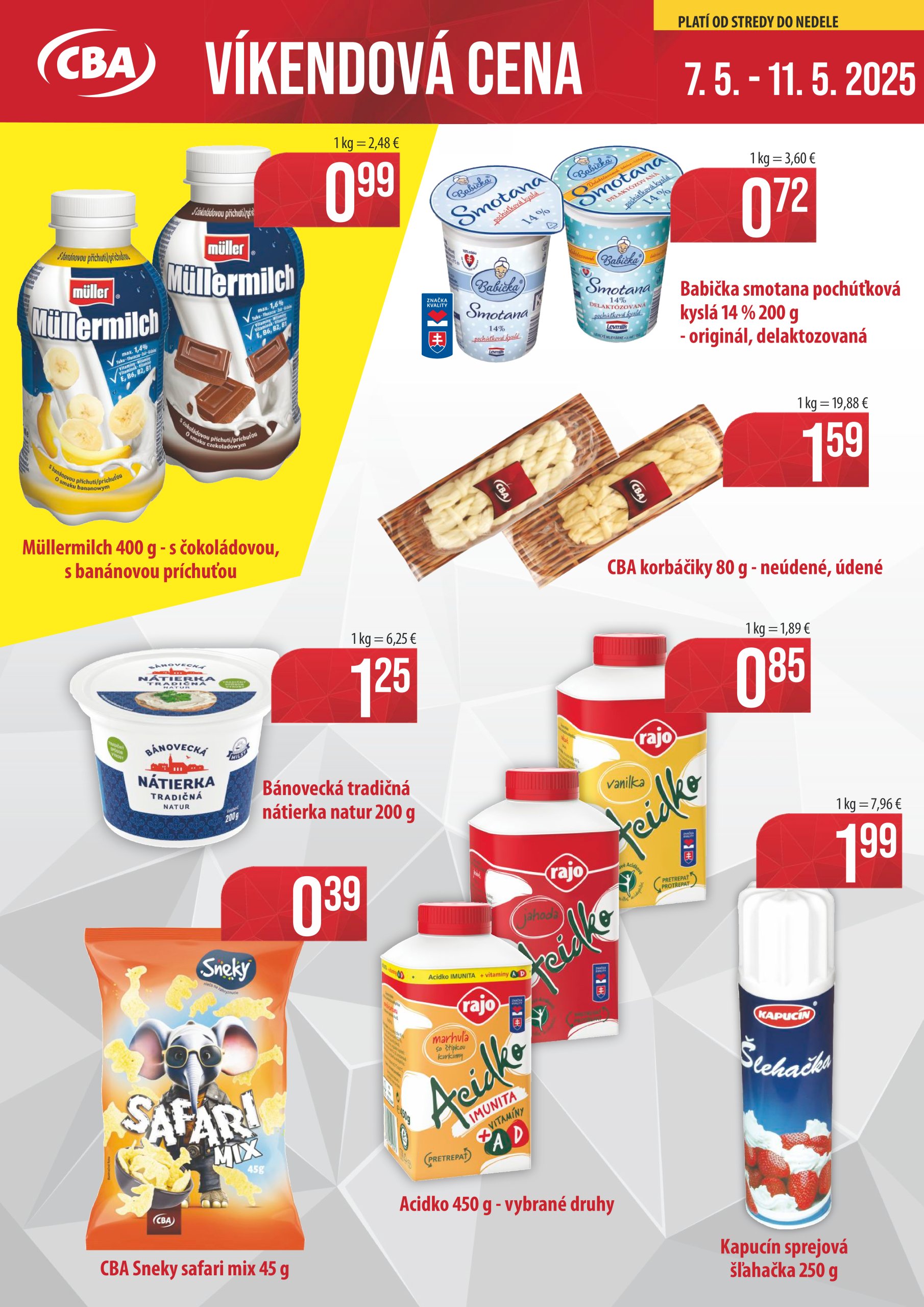 cba - CBA - Víkendová cena leták platný od 07.05. - 11.05.