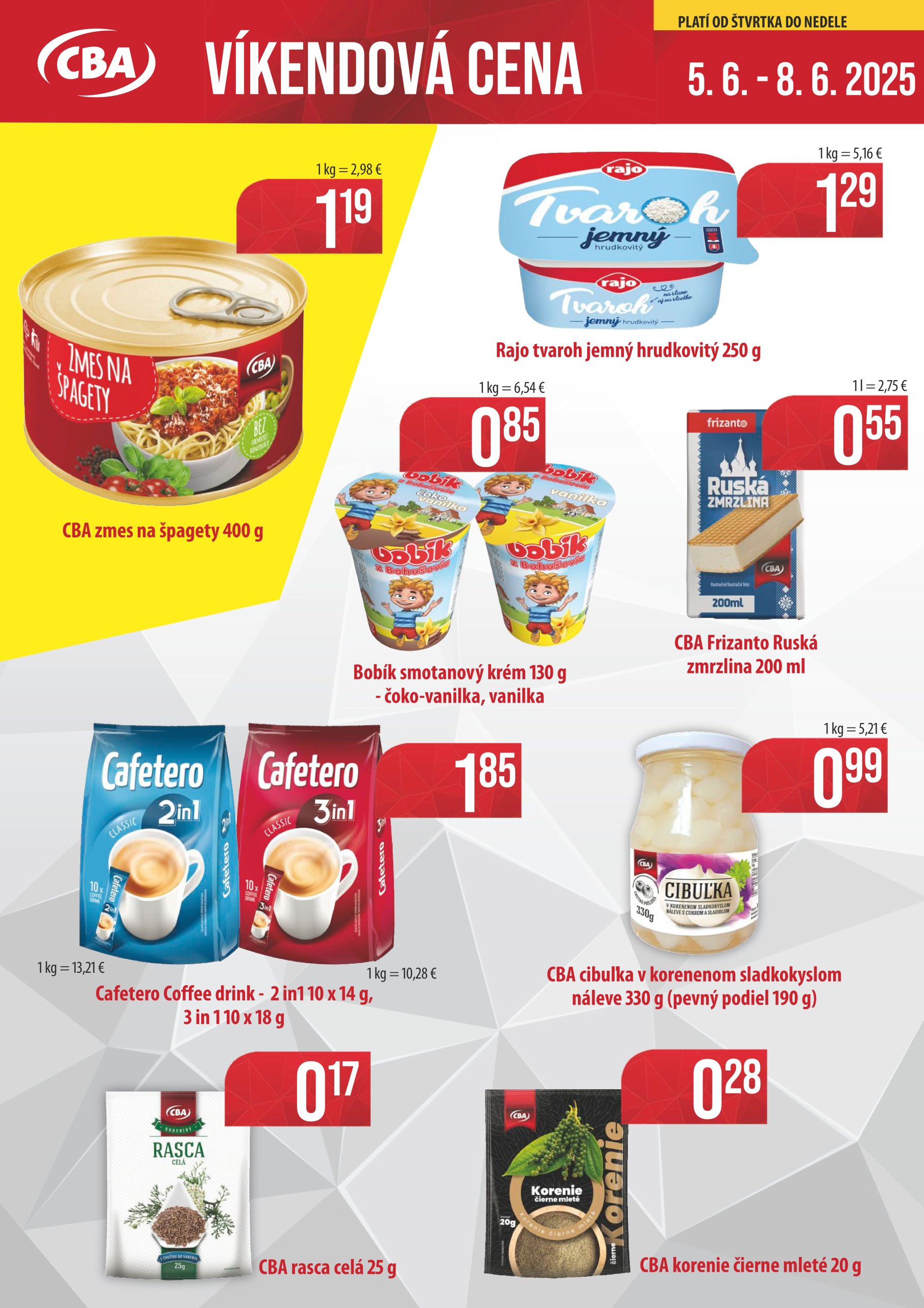 cba - CBA - Víkendová cena leták platný od 05.06. - 08.06.