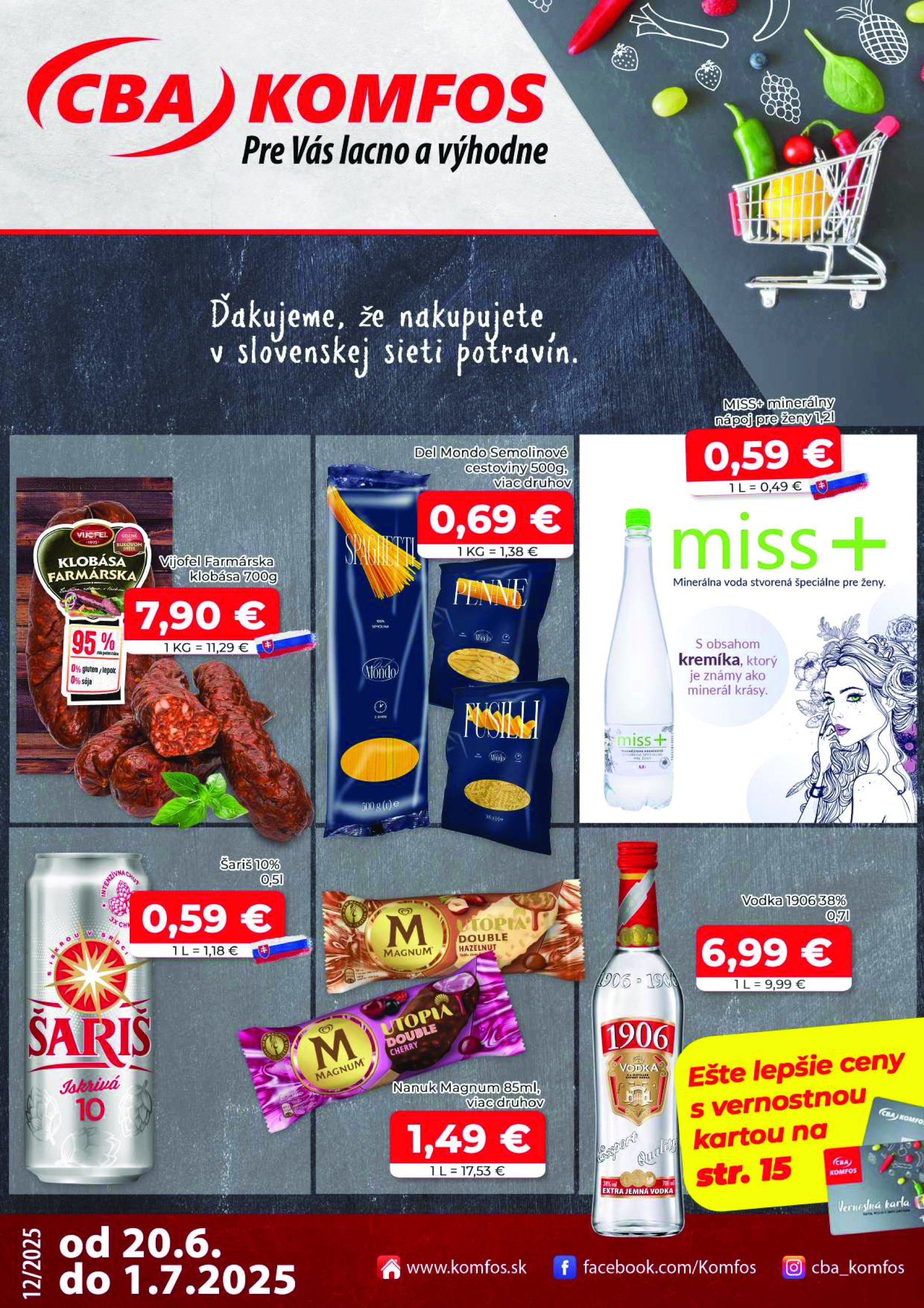 cba - Leták CBA - Komfos platný od 20.06. do 01.07.