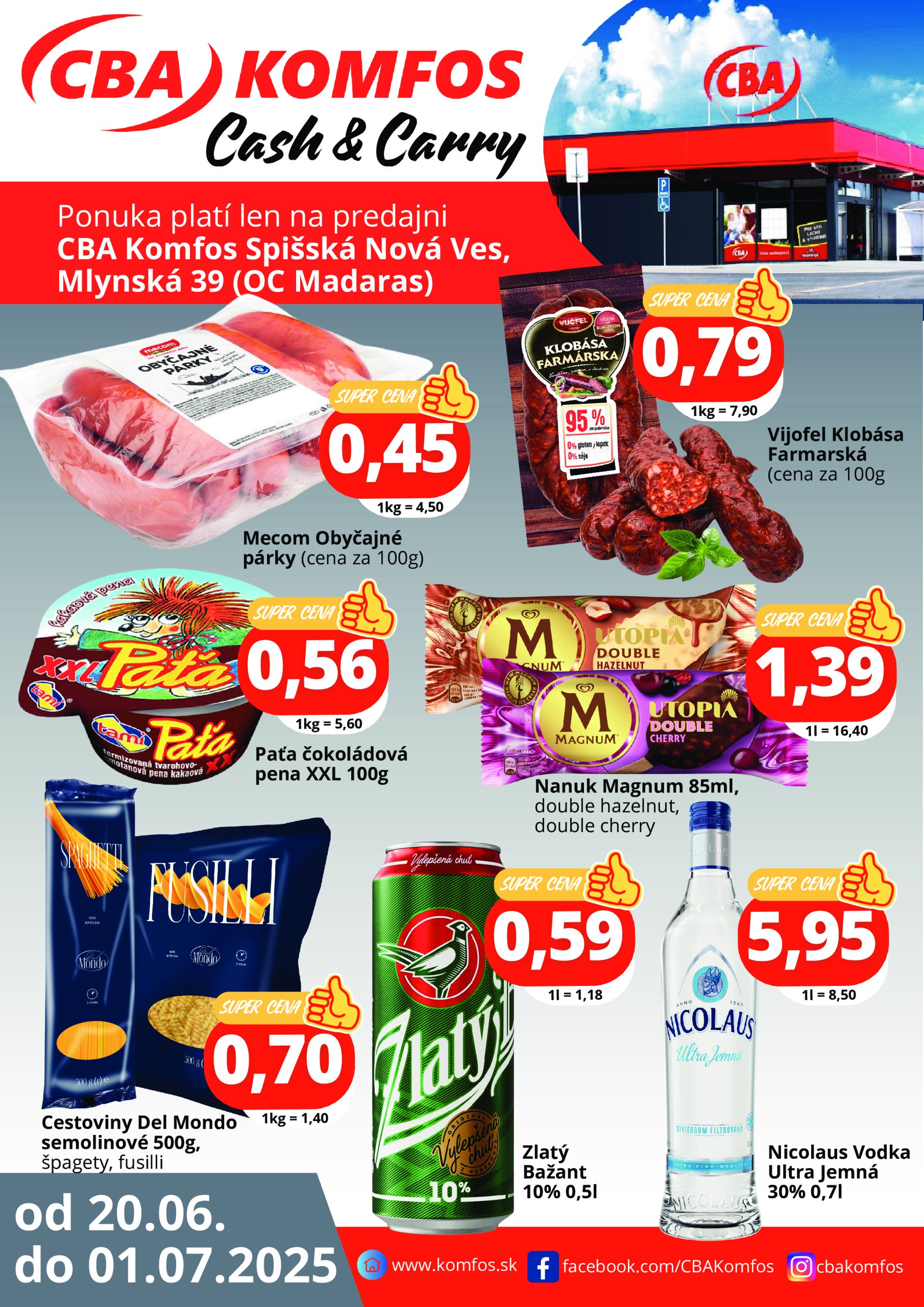 cba - Leták CBA - Gastrocash Spišská nová Ves platný od 20.06. do 01.07.