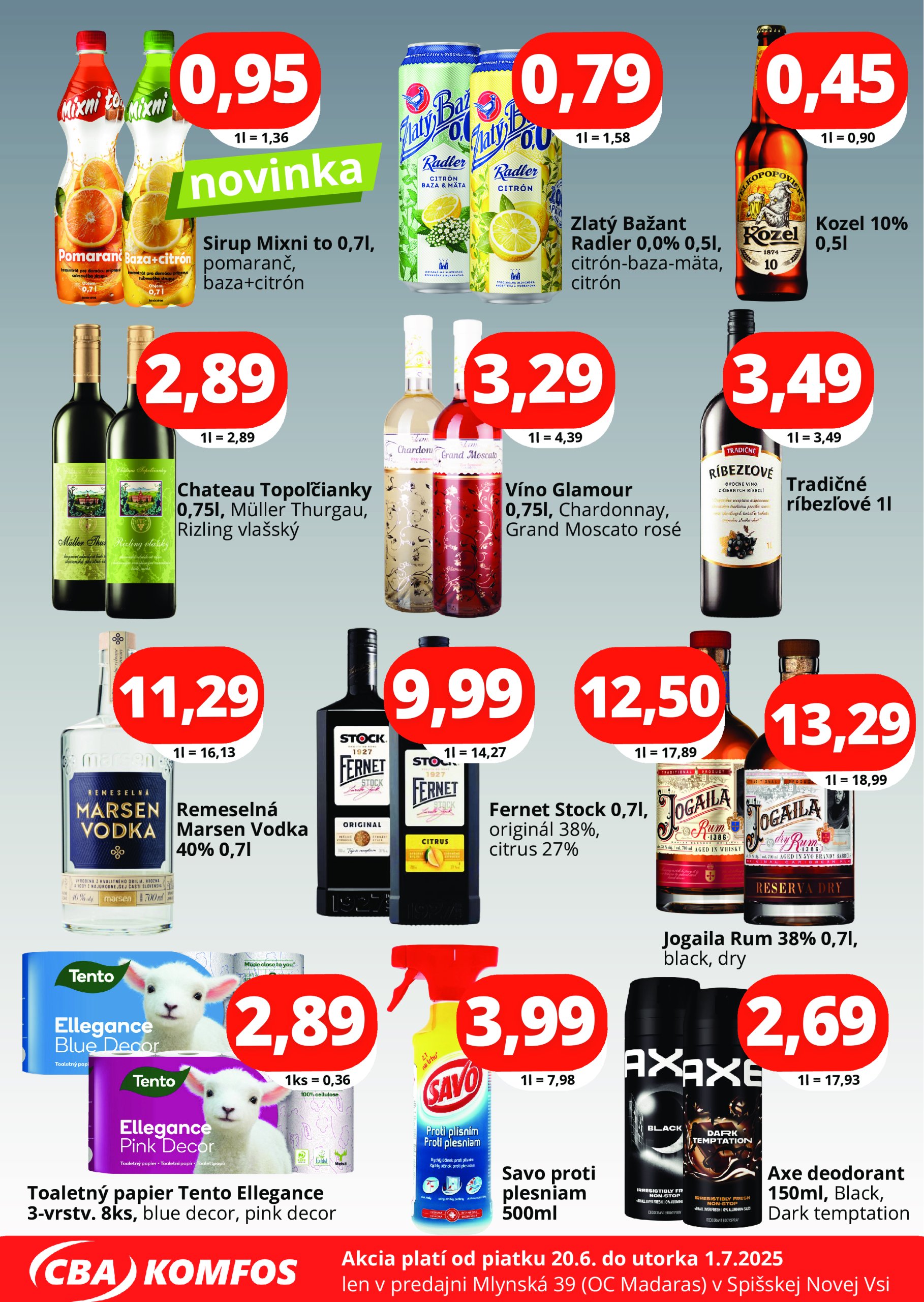 cba - Leták CBA - Gastrocash Spišská nová Ves platný od 20.06. do 01.07. - page: 4