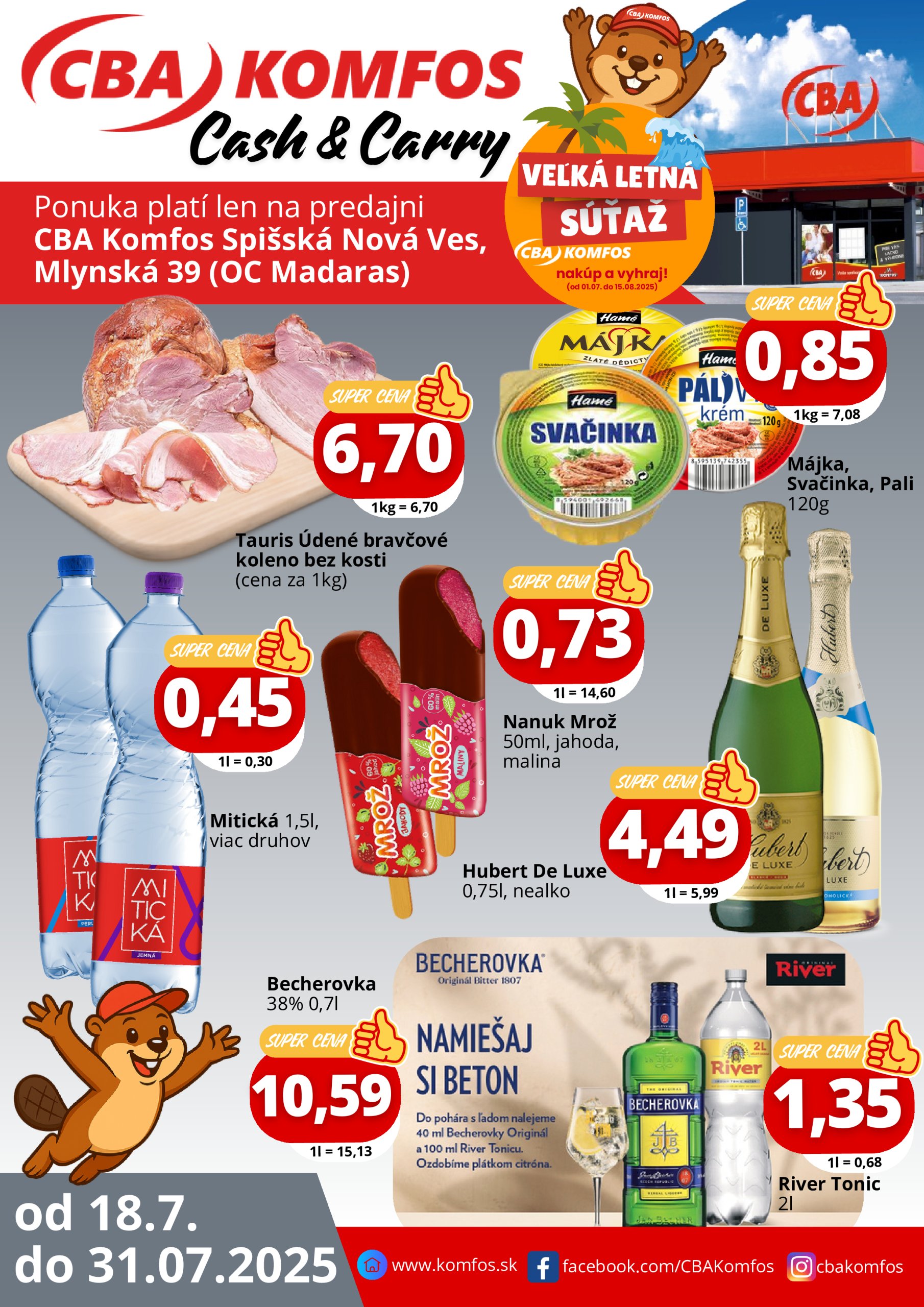 cba - Leták CBA - Nová ponuka špeciál pre gastrocash Spišská nová Ves platný od 18.07. do 31.07.