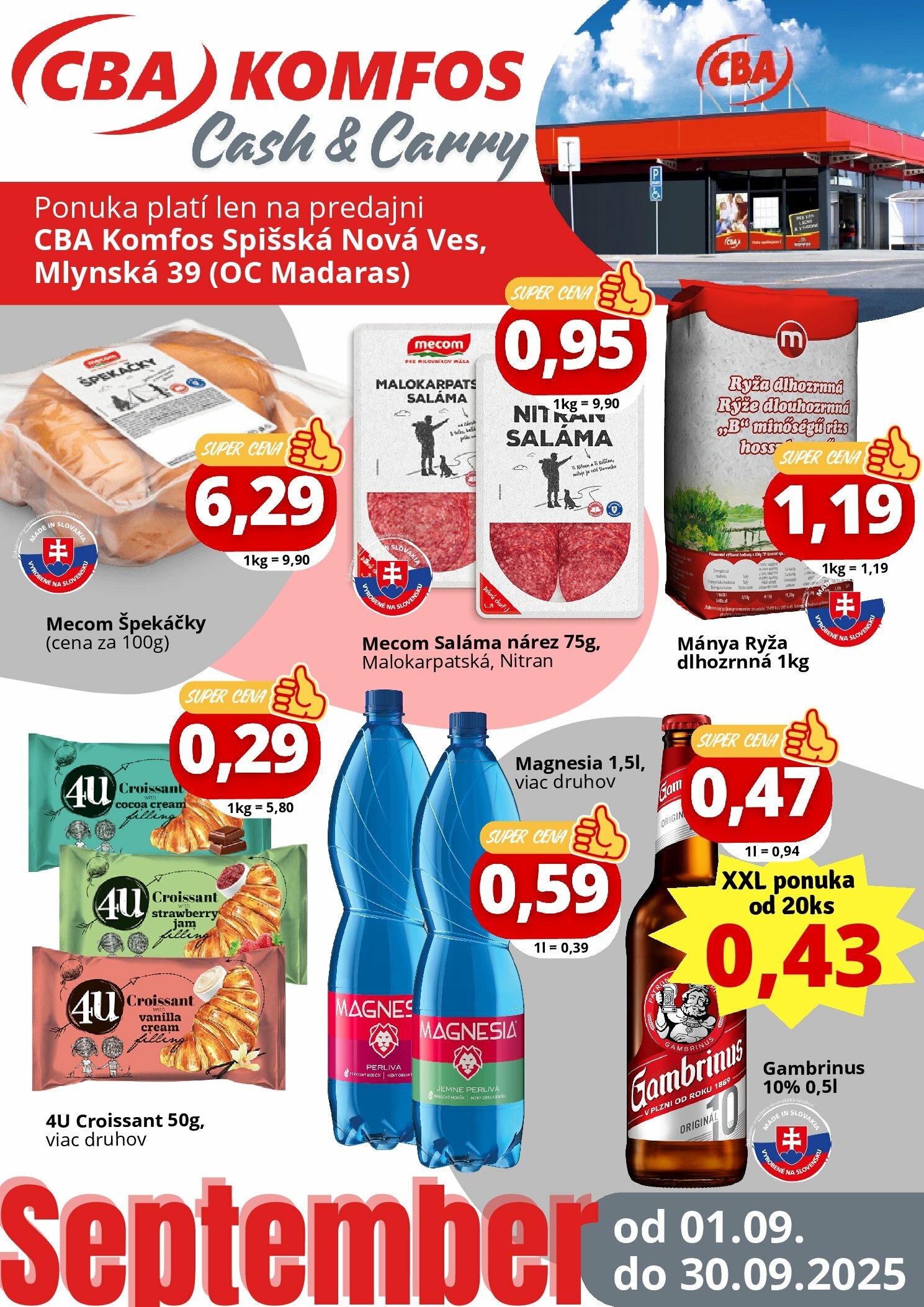 cba - Leták CBA - Špeciál Gastrocash Spišská Nová Ves platný od 01.09. do 30.09.