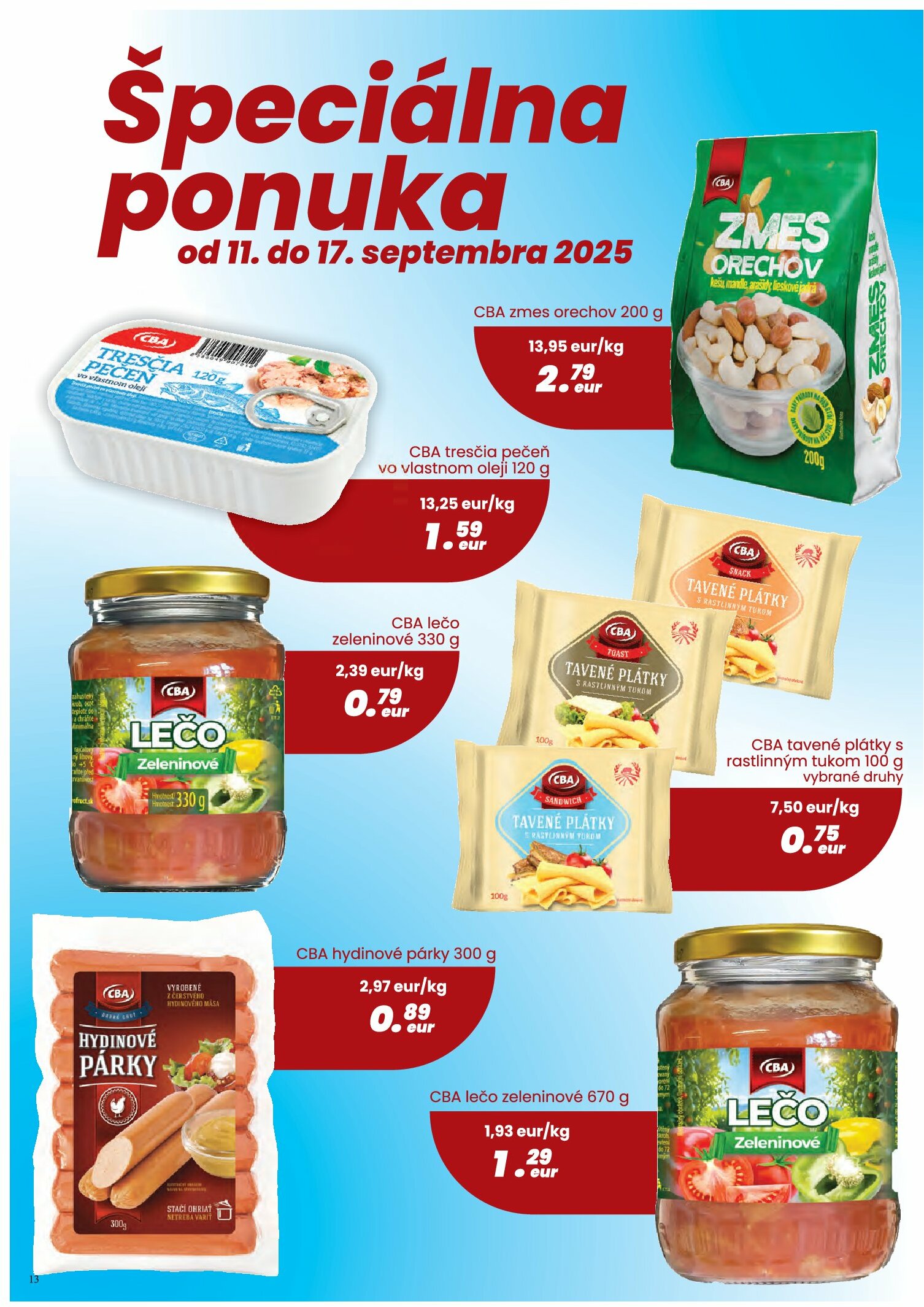 cba - Leták CBA - Komfos platný od 04.09. do 17.09. - page: 13