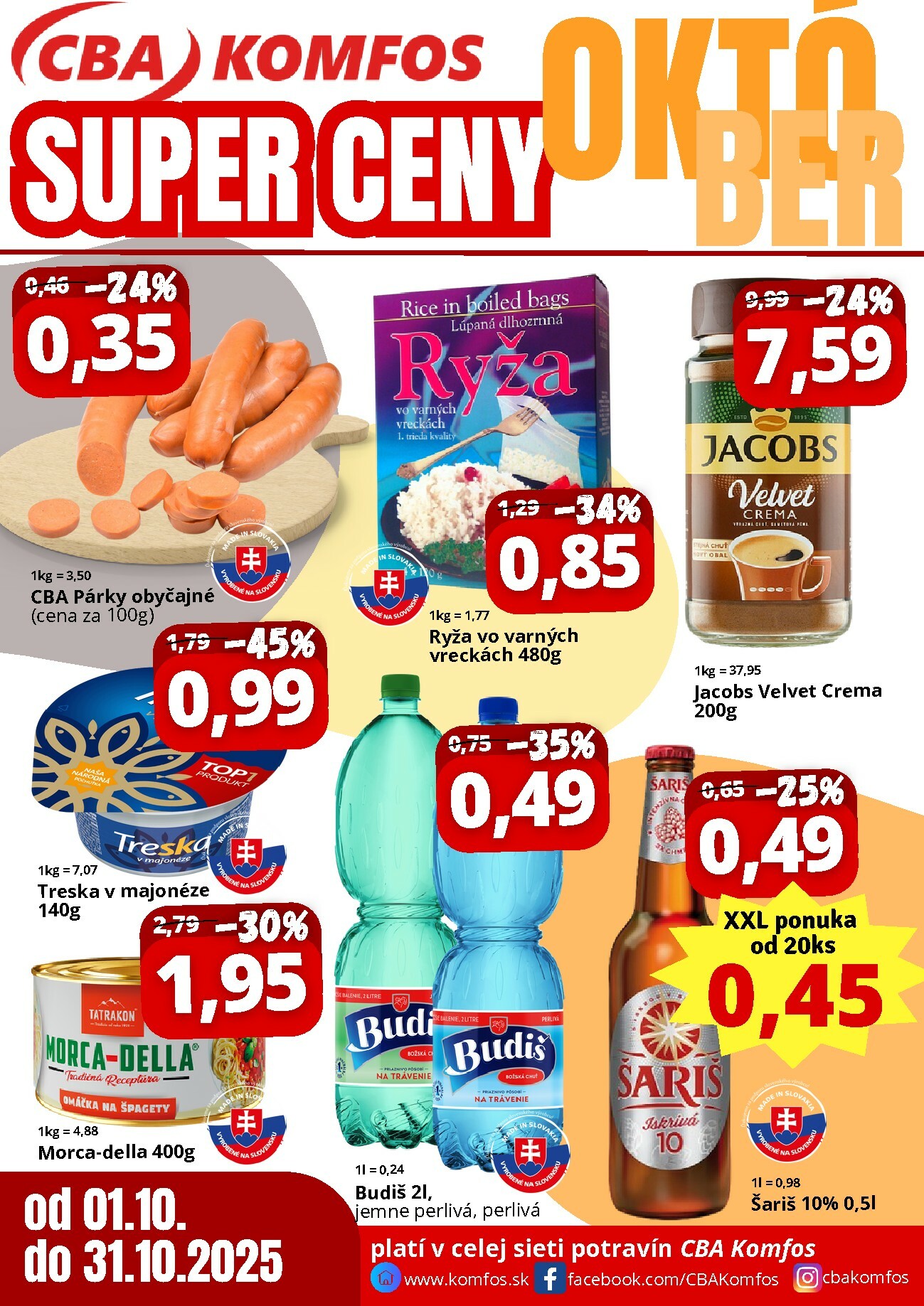 cba - Leták CBA - Super ceny celý október platný od 01.10. do 31.10.