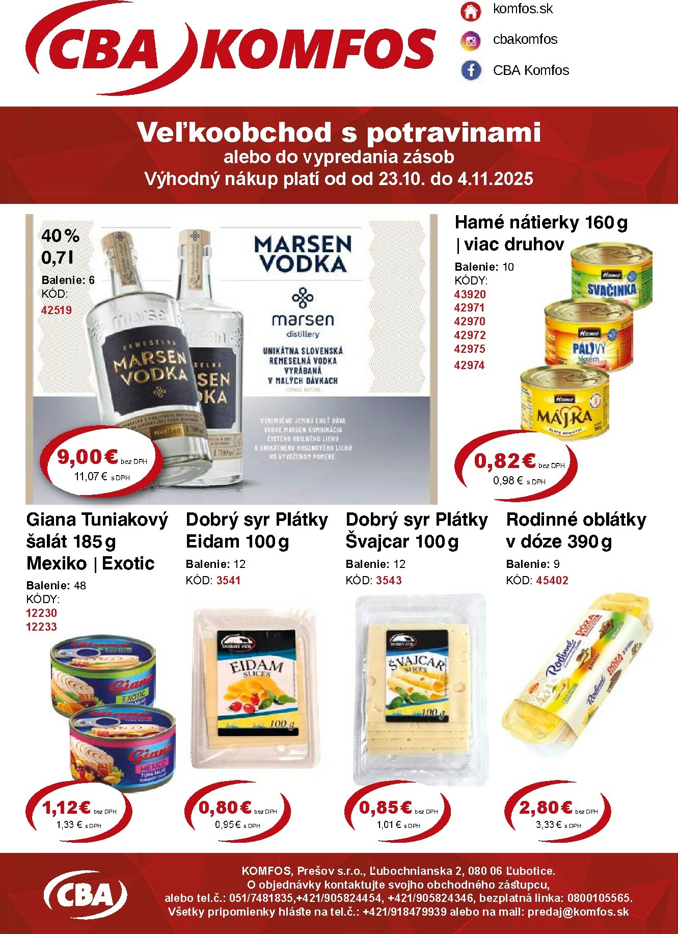 cba - Leták CBA - Veľkoobchod platný od 23.10. do 04.11.