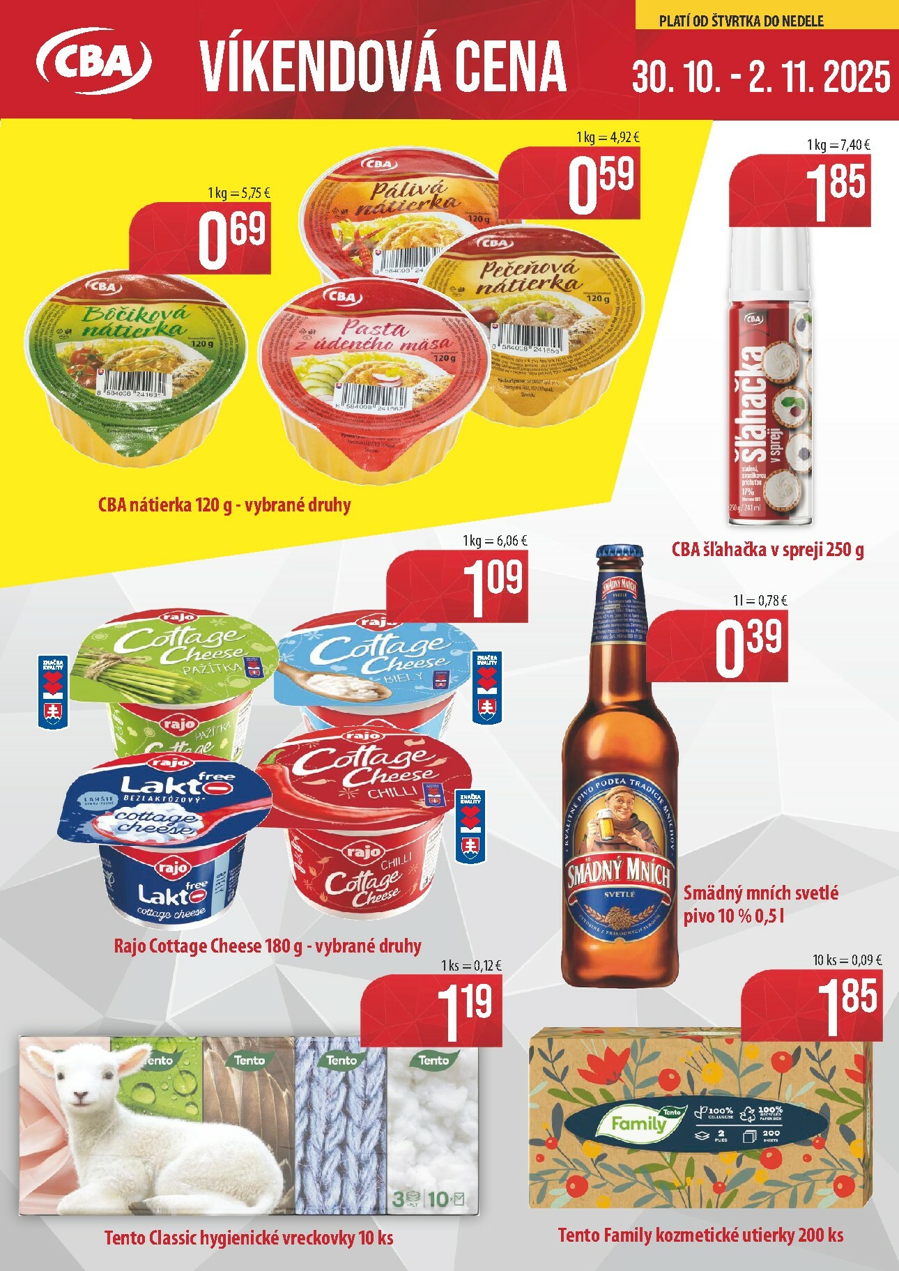 cba - Leták CBA - Víkendová cena platný od 30.10. do 02.11.