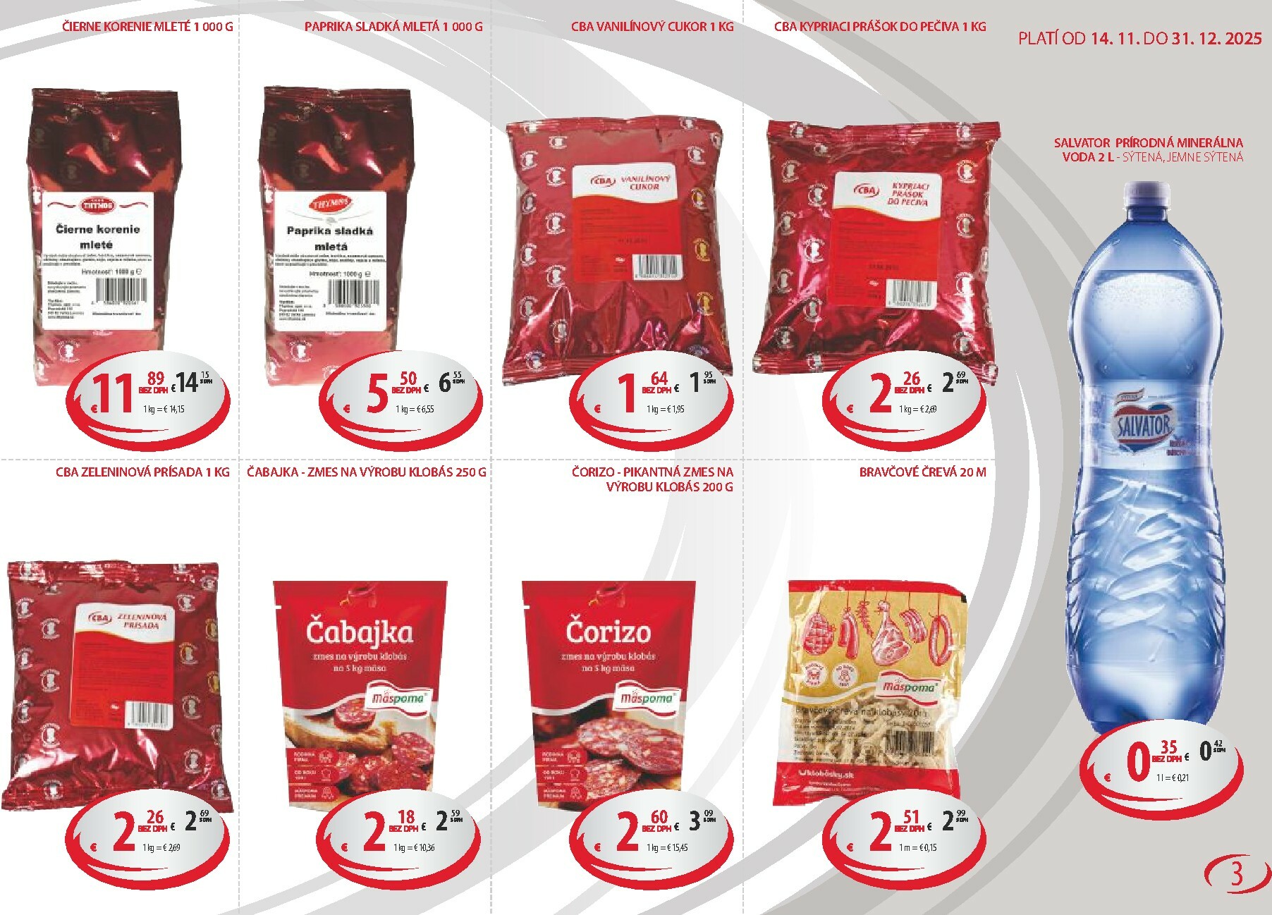 cba - Leták CBA - Horeca a Gastro platný od 14.11. do 31.12. - page: 3