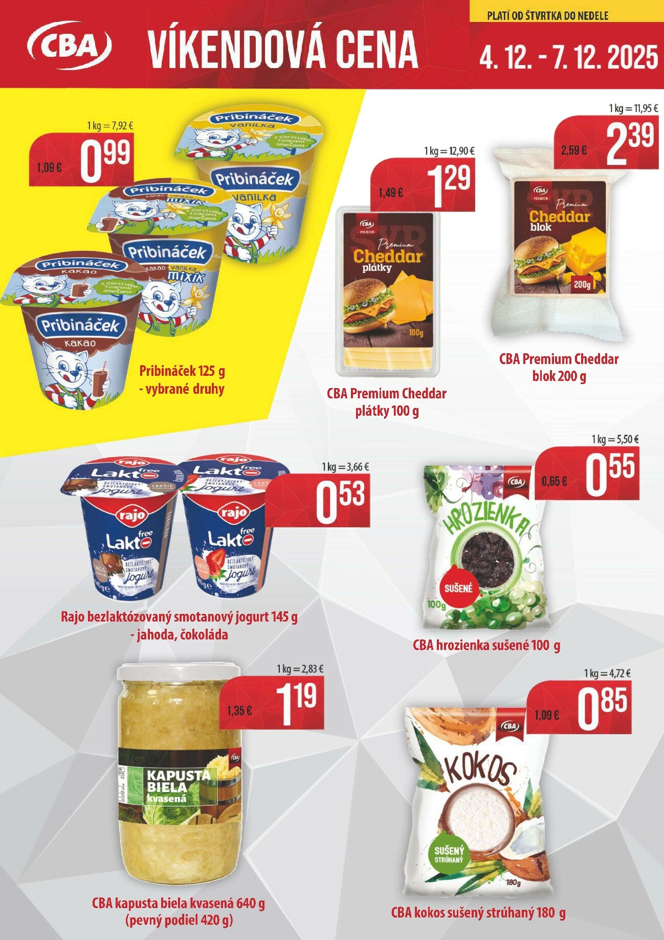 cba - Leták CBA - Víkendové ceny platný od 04.12. do 07.12.