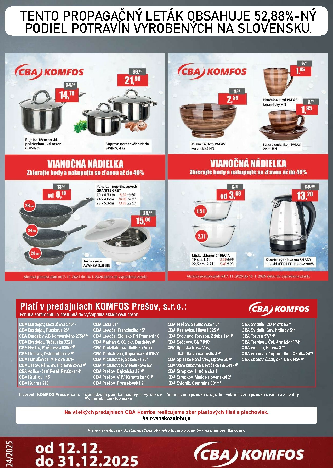 cba - Leták CBA - Komfos platný od 12.12. do 31.12. - page: 16
