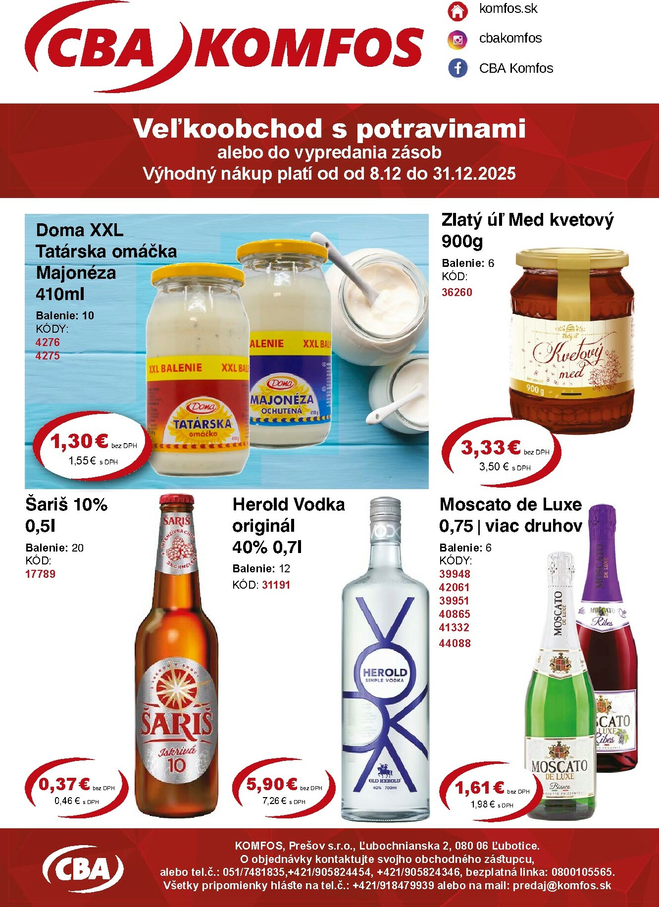 cba - Leták CBA - Veľkoobchodná ponuka platný od 08.12. do 31.12.