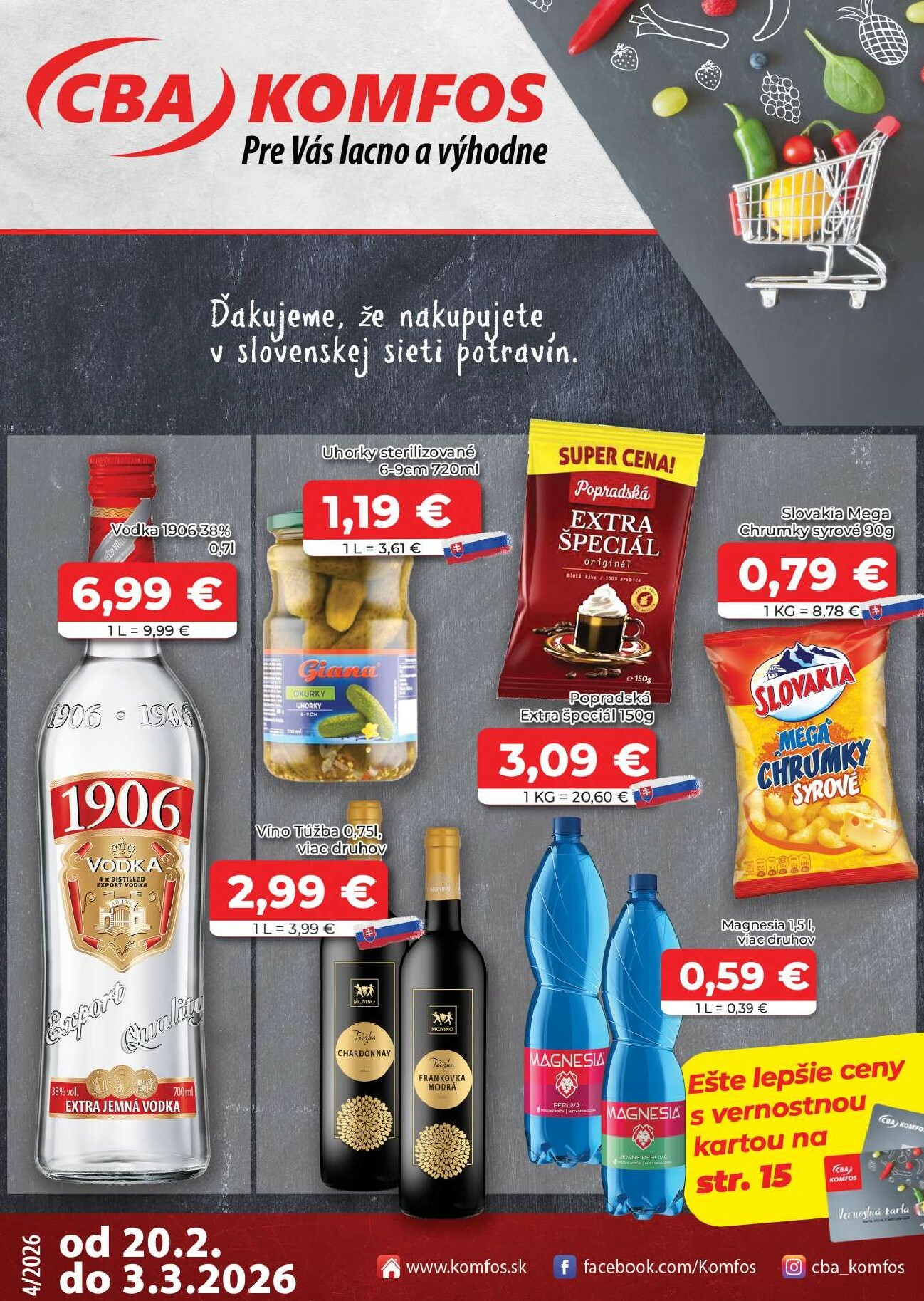 cba - Leták CBA - Komfos platný od 20.02.2026 do 03.03.2026