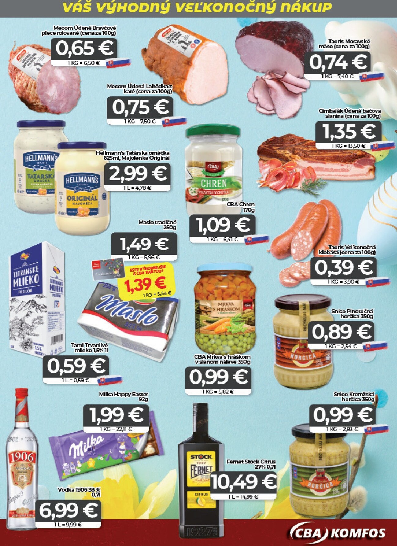 cba - Leták CBA Komfos - Veľkonočná výhodná ponuka platný od 27.03.2026 do 07.04.2026 - page: 3