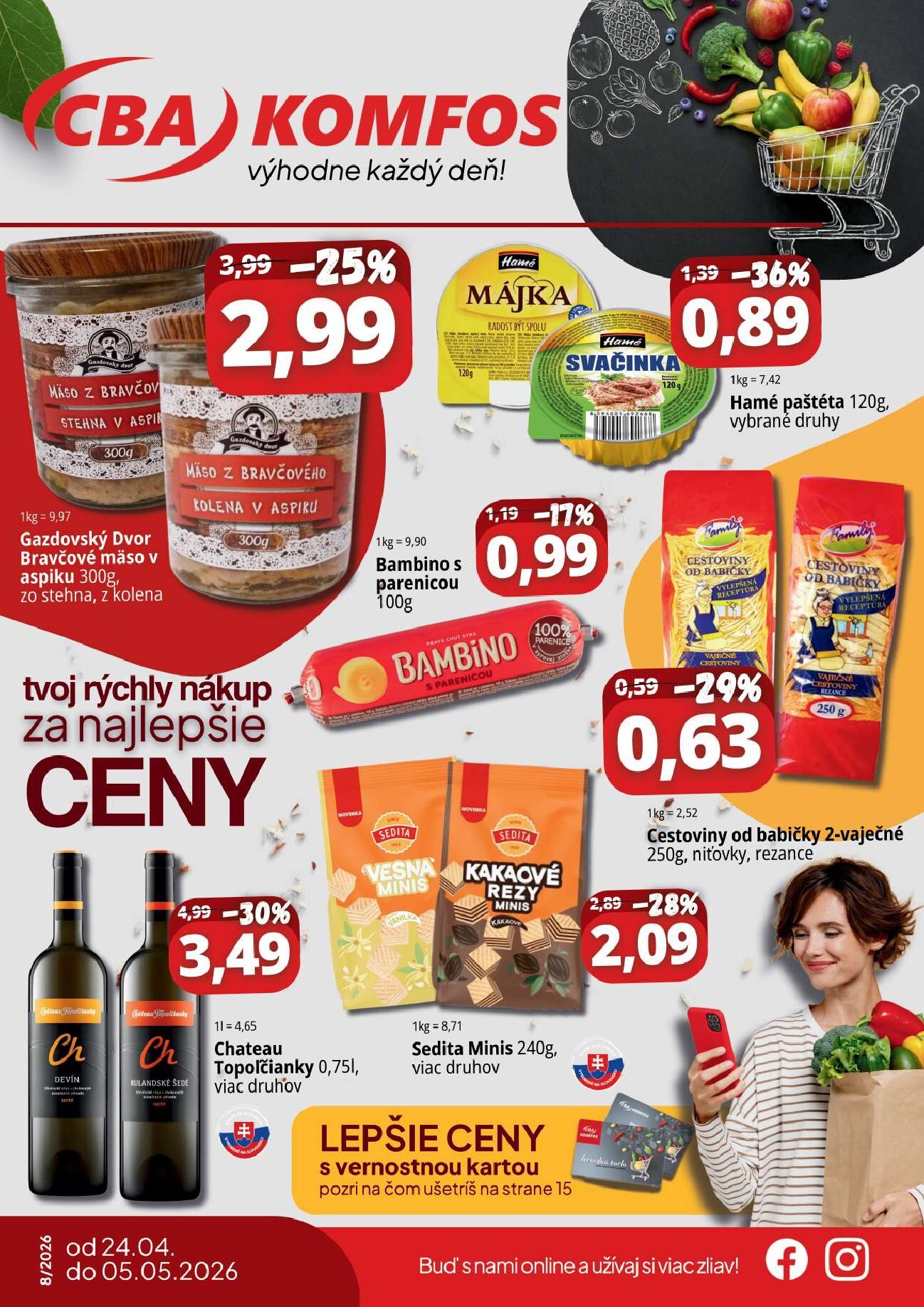 cba - Nový leták CBA - Maloobchod od piatku, 24.04.2026 do utorka, 05.05.2026 - page: 1