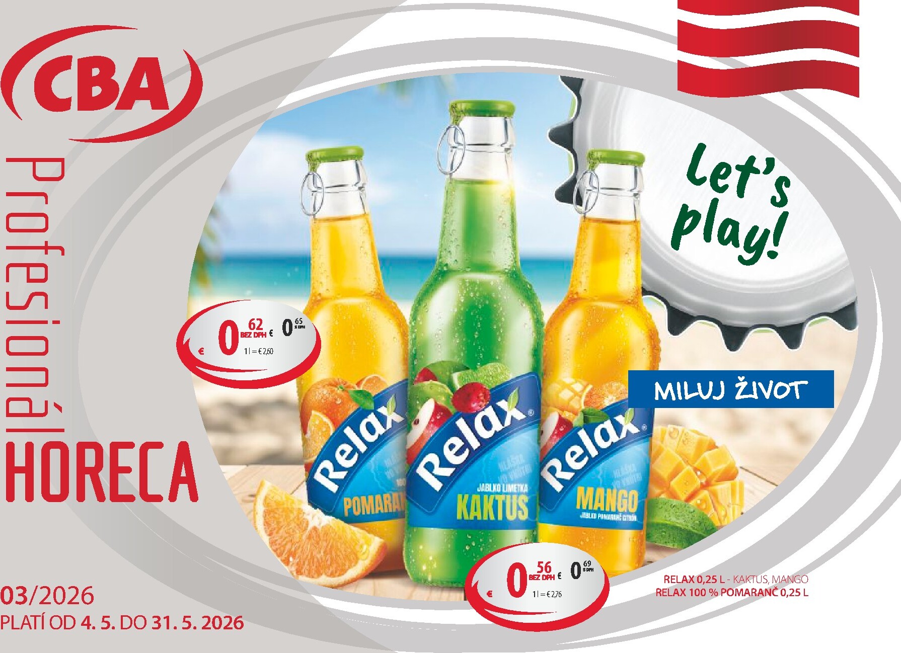 cba - Nový leták CBA - Horeca & Gastro Veľkoobchod od pondelka, 04.05.2026 do nedele, 31.05.2026 - page: 1